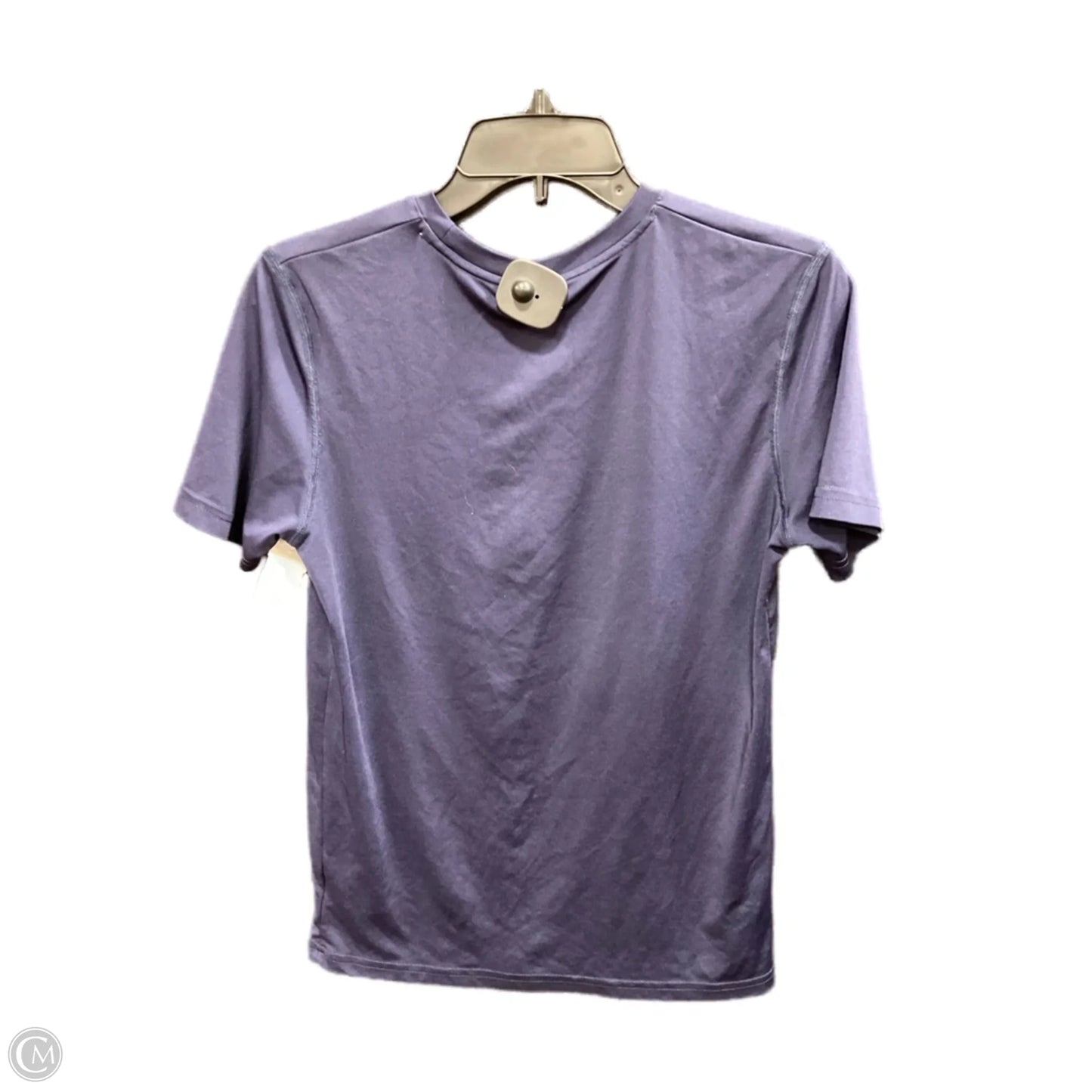 Athletic Top Short Sleeve By Adidas In Blue & Orange, Size: L