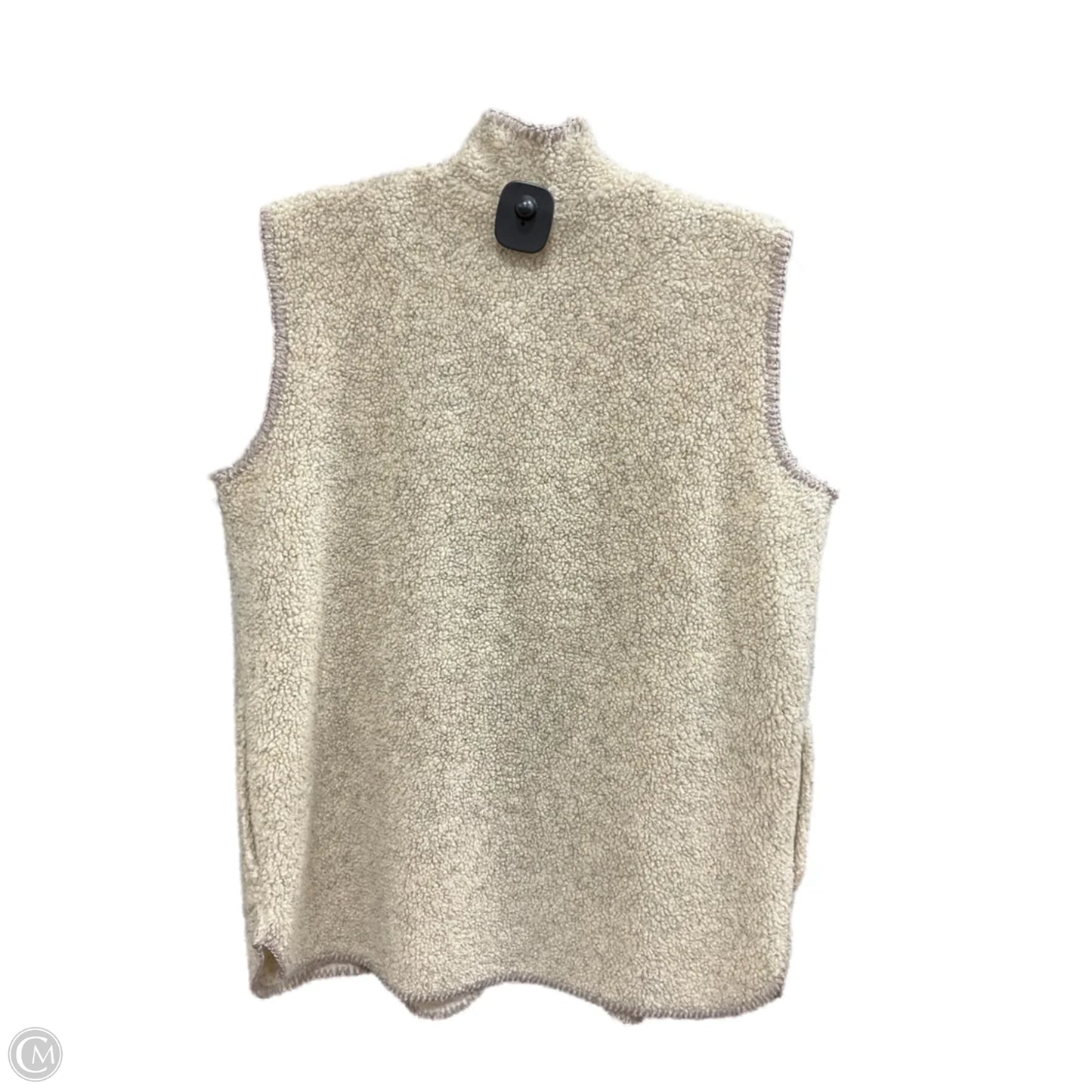 Vest Faux Fur & Sherpa By Coldwater Creek In Beige, Size: M