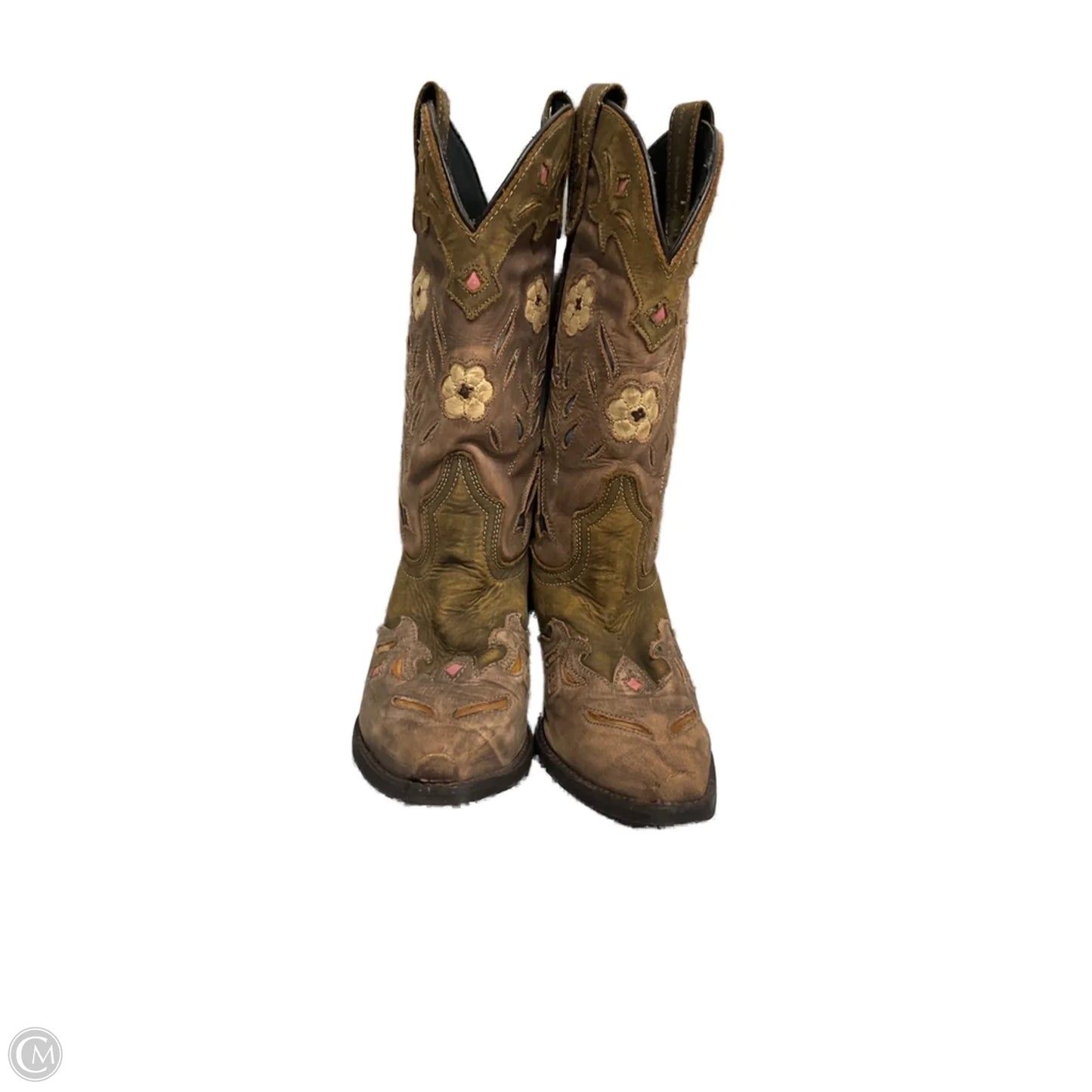 Boots Western By Laredo In Brown & Cream, Size: 6
