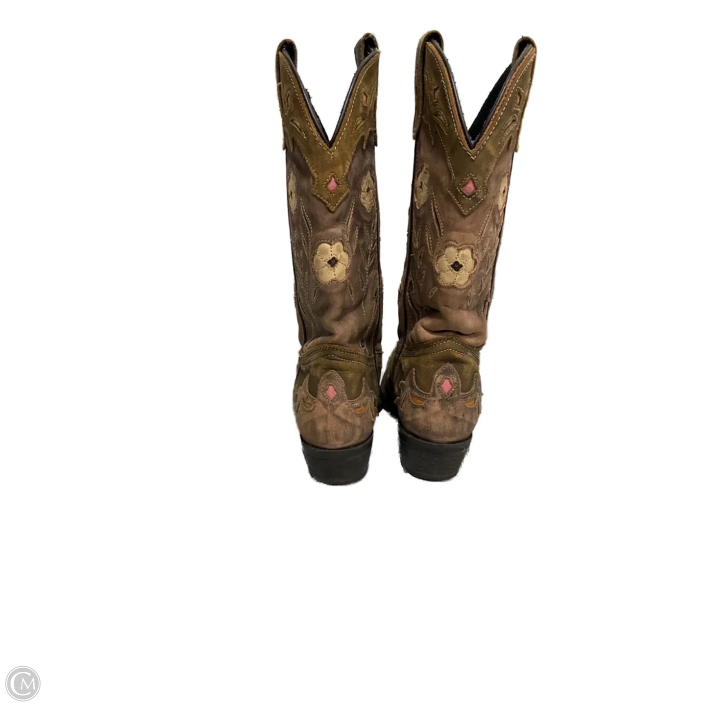 Boots Western By Laredo In Brown & Cream, Size: 6