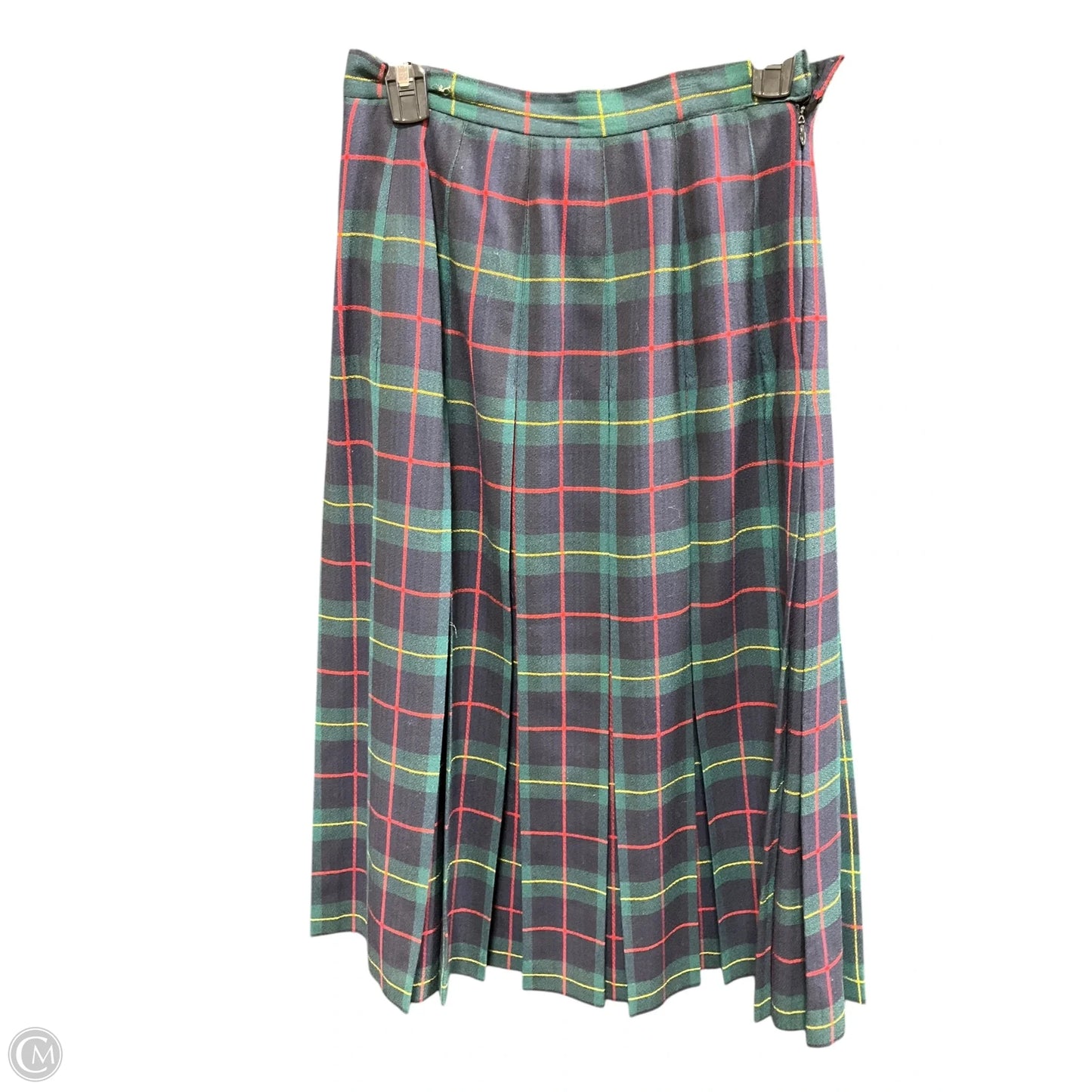 Skirt Midi By Doncaster In Blue & Green, Size: 10