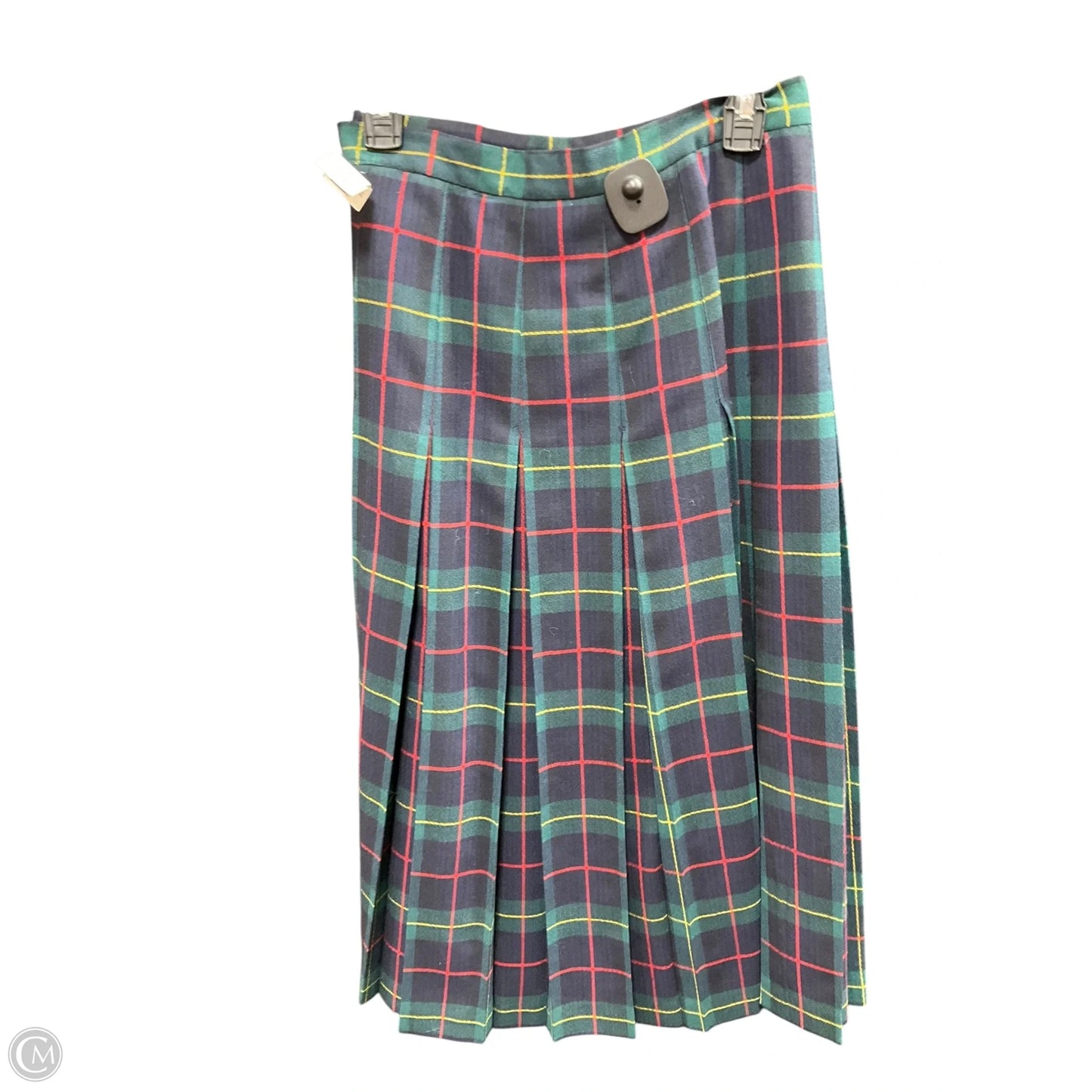 Skirt Midi By Doncaster In Blue & Green, Size: 10