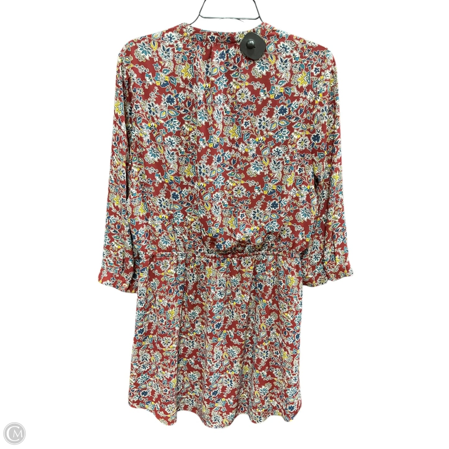Dress Casual Midi By Dr2 In Red & Yellow, Size: L