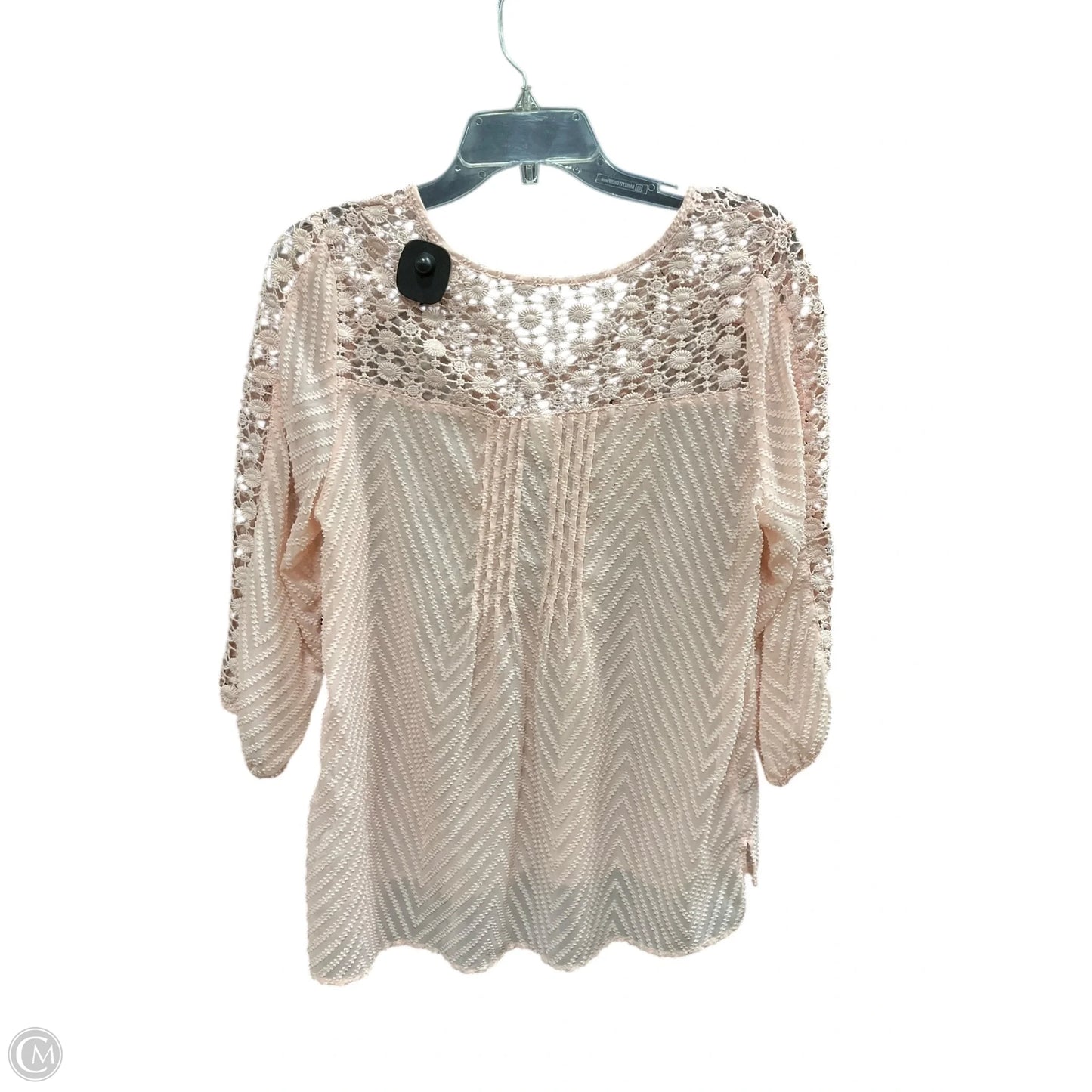 Top 3/4 Sleeve By Bila In Pink, Size: M