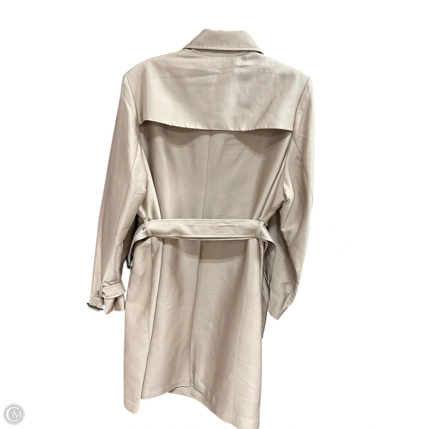 Coat Trench Coat By Clothes Mentor In Tan, Size: 3x