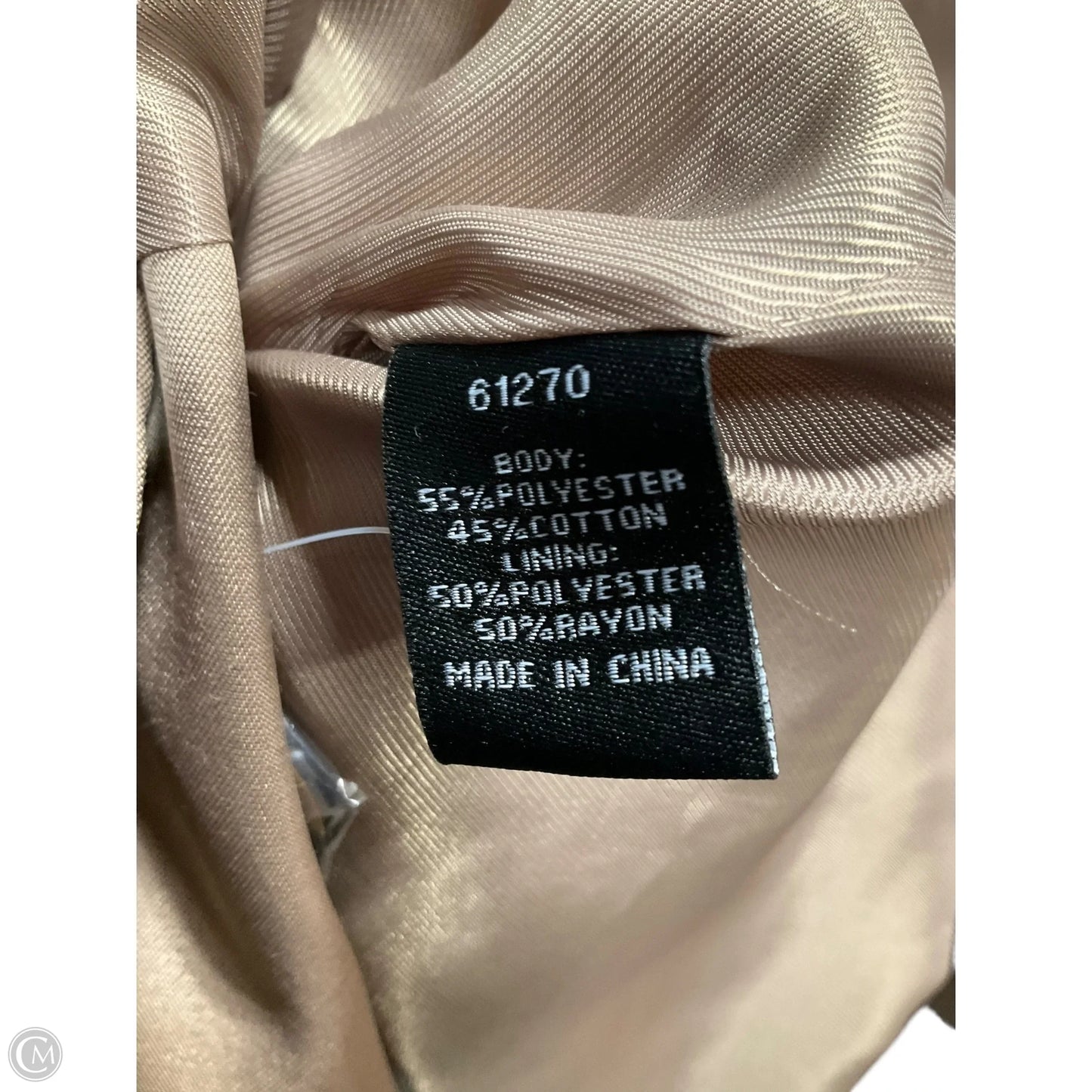 Coat Trench Coat By Clothes Mentor In Tan, Size: 3x