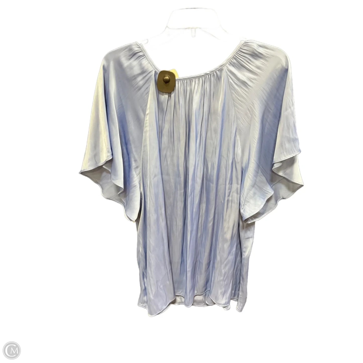 Top Short Sleeve By Lane Bryant In Blue, Size: 1x