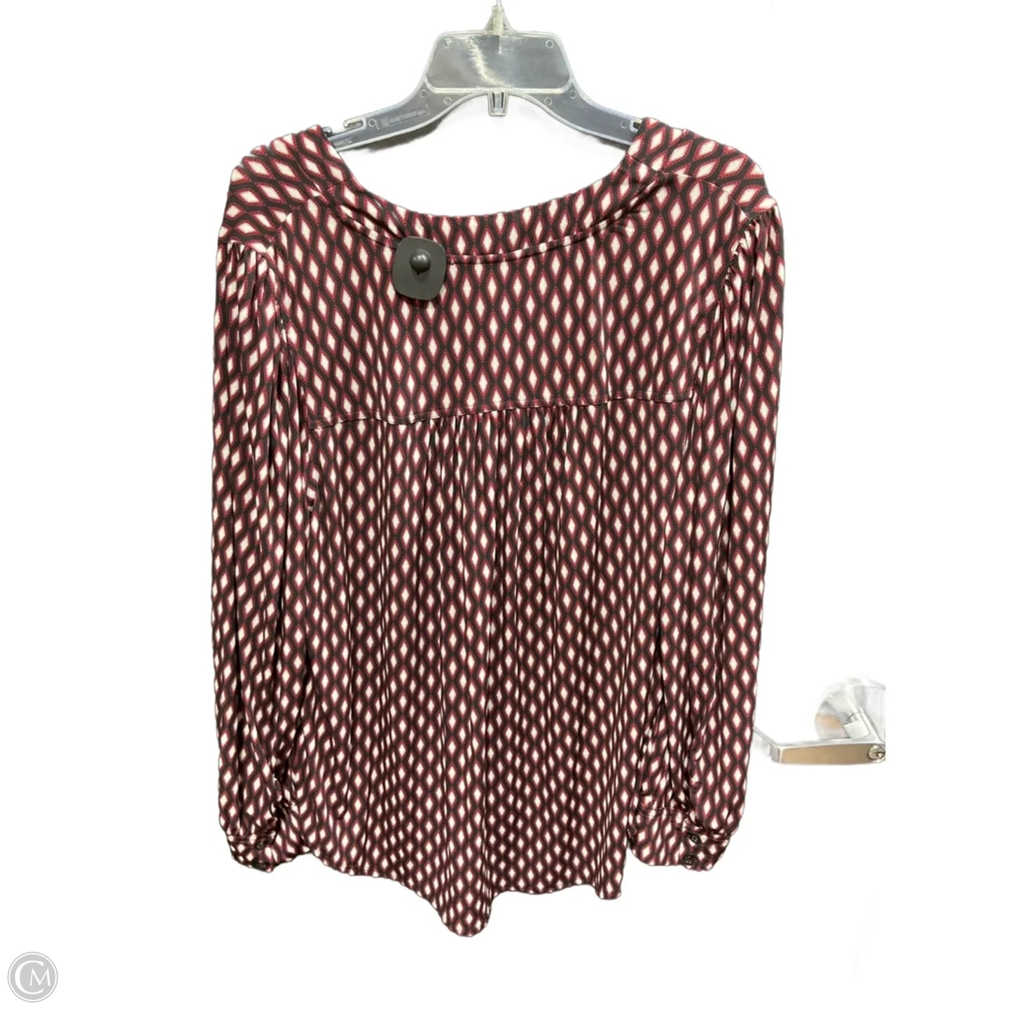 Top Long Sleeve By Lane Bryant In Black & Red, Size: 1x