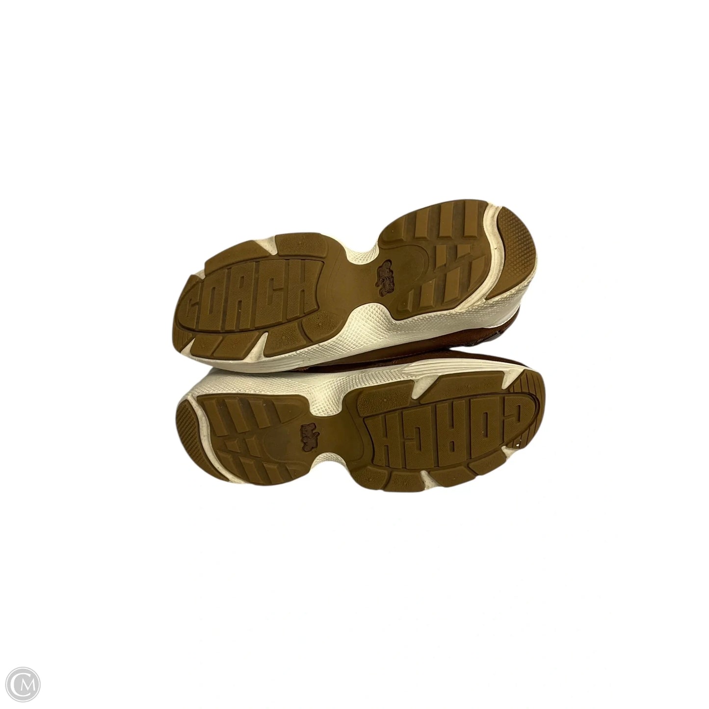 Shoes Designer By Coach In Brown & Tan, Size: 8