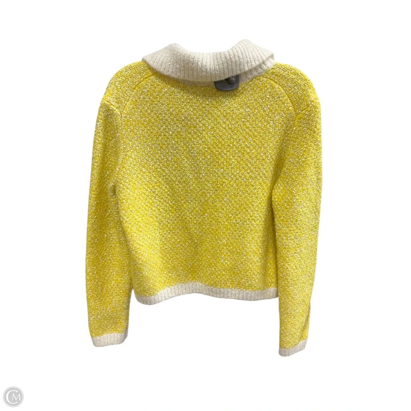 Sweater Cardigan By Clothes Mentor In Yellow, Size: S