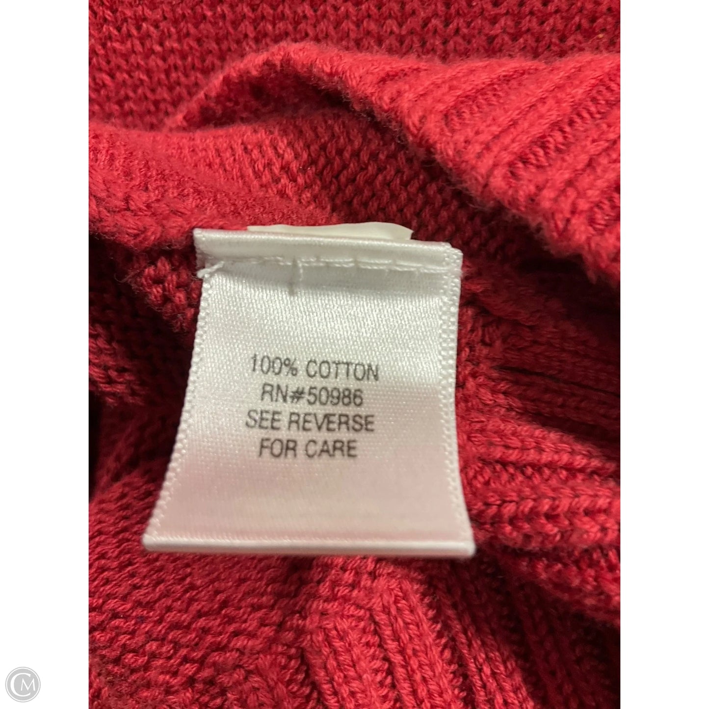 Sweater By Croft And Barrow In Red, Size: S