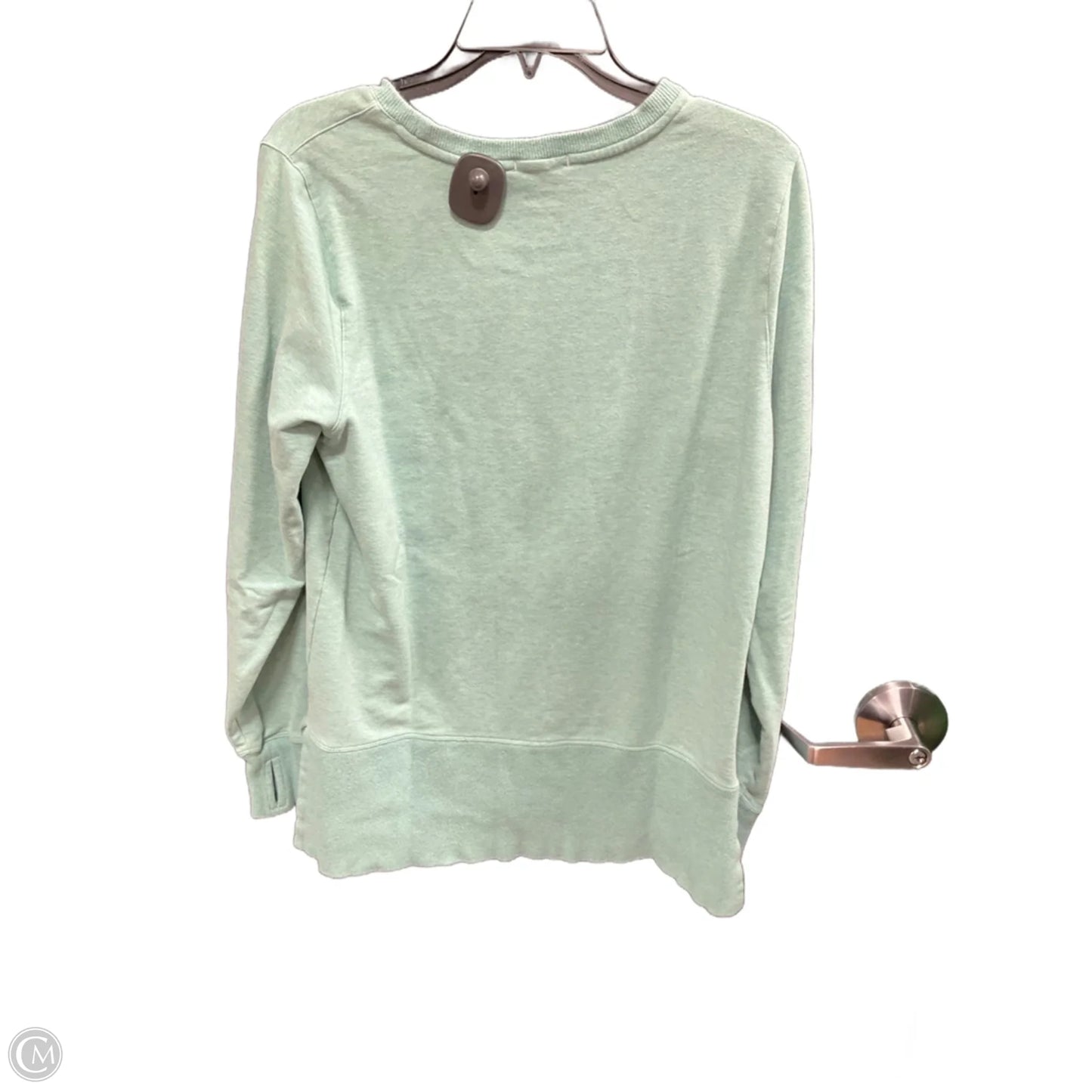 Athletic Sweatshirt Crewneck By L.l. Bean In Green, Size: M