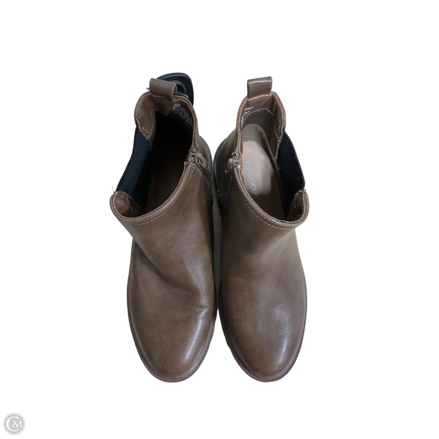 Boots Ankle Heels By Maurices In Brown, Size: 8.5