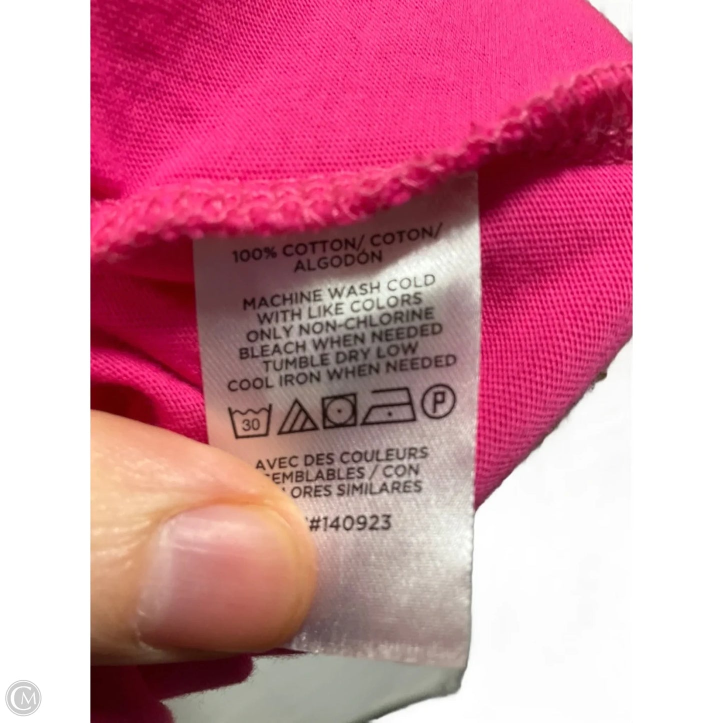 Top Short Sleeve By Loft In Pink, Size: M