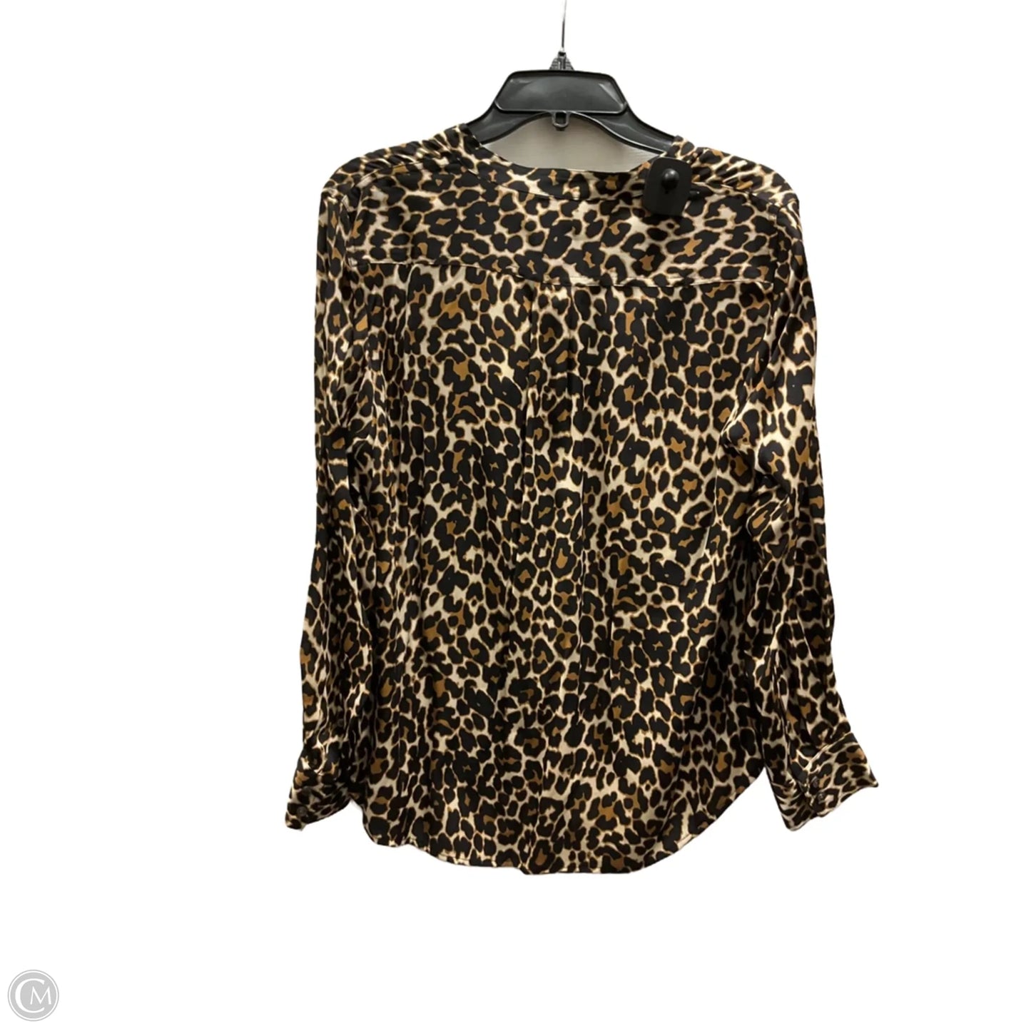 Top Long Sleeve By J. Crew In Leopard Print, Size: 12