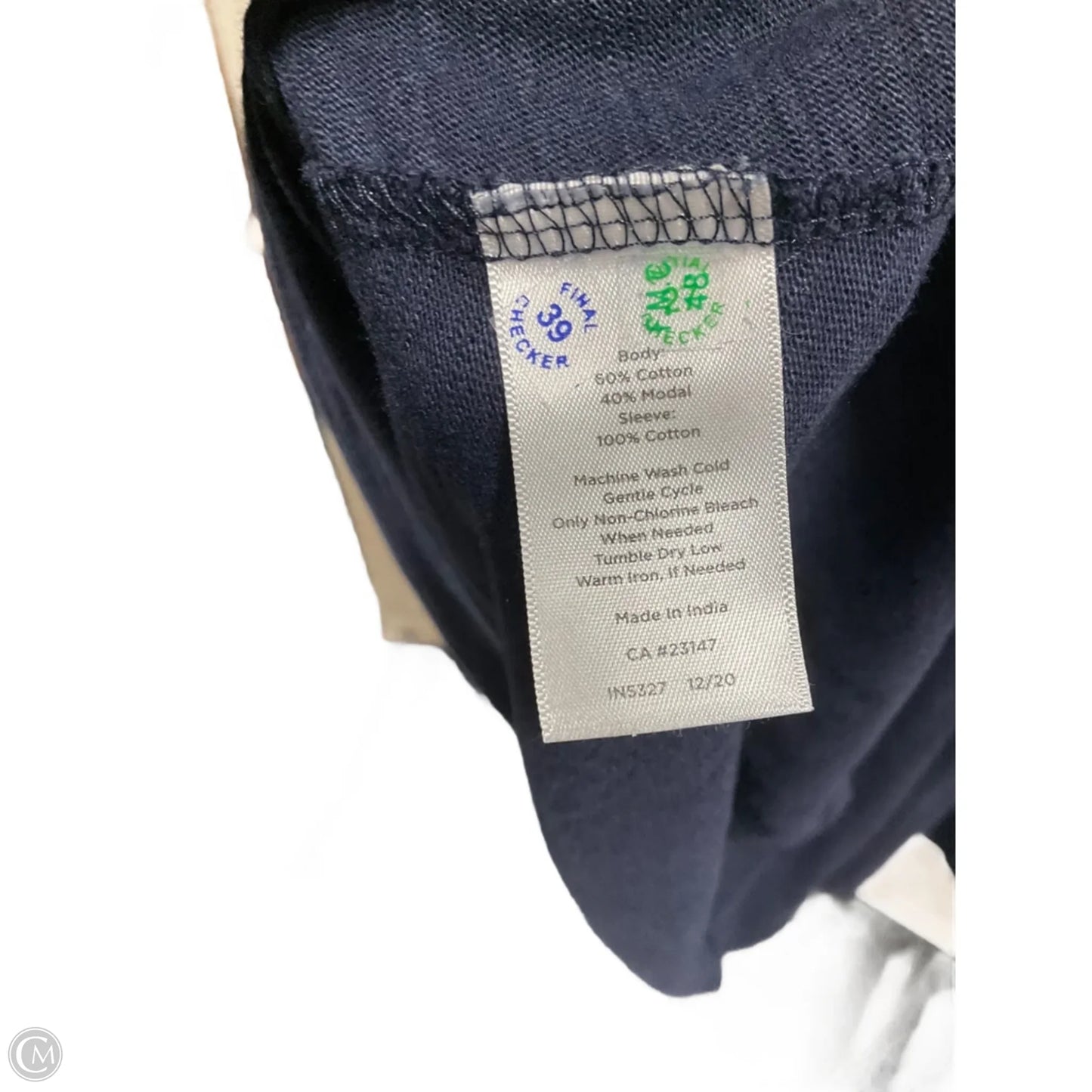 Dress Casual Midi By Talbots In Blue, Size: L