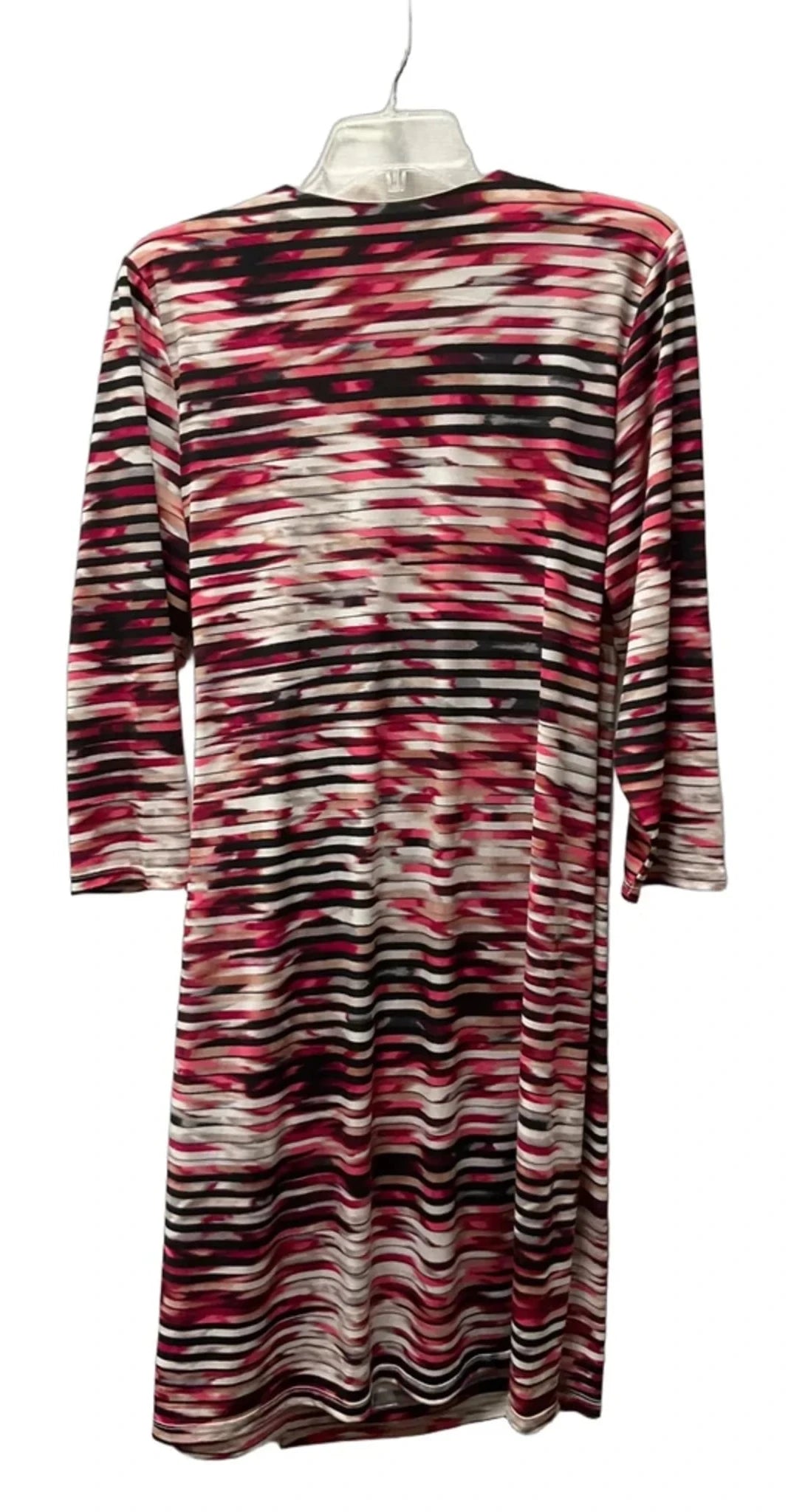 Dress Casual Midi By Calvin Klein In Black & Pink, Size: 1x