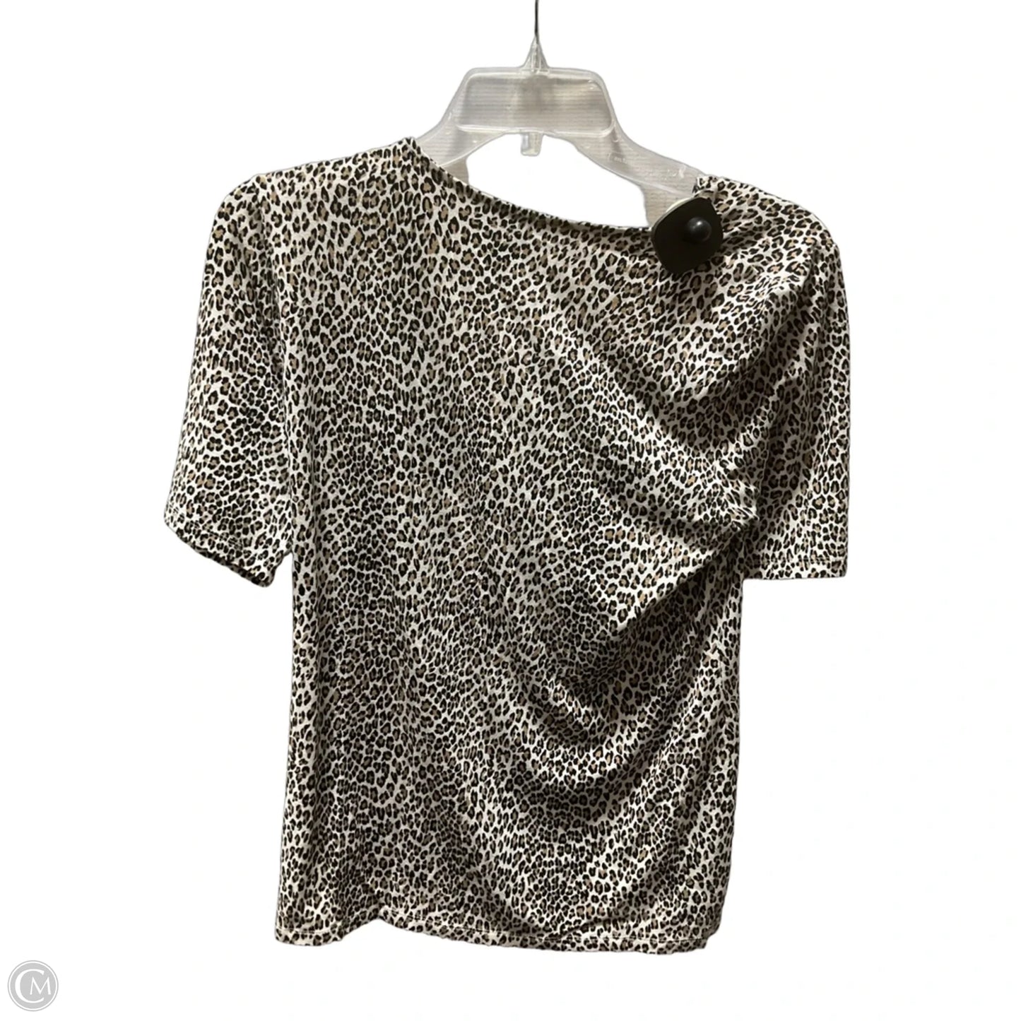 Top Short Sleeve By Talbots In Leopard Print, Size: M