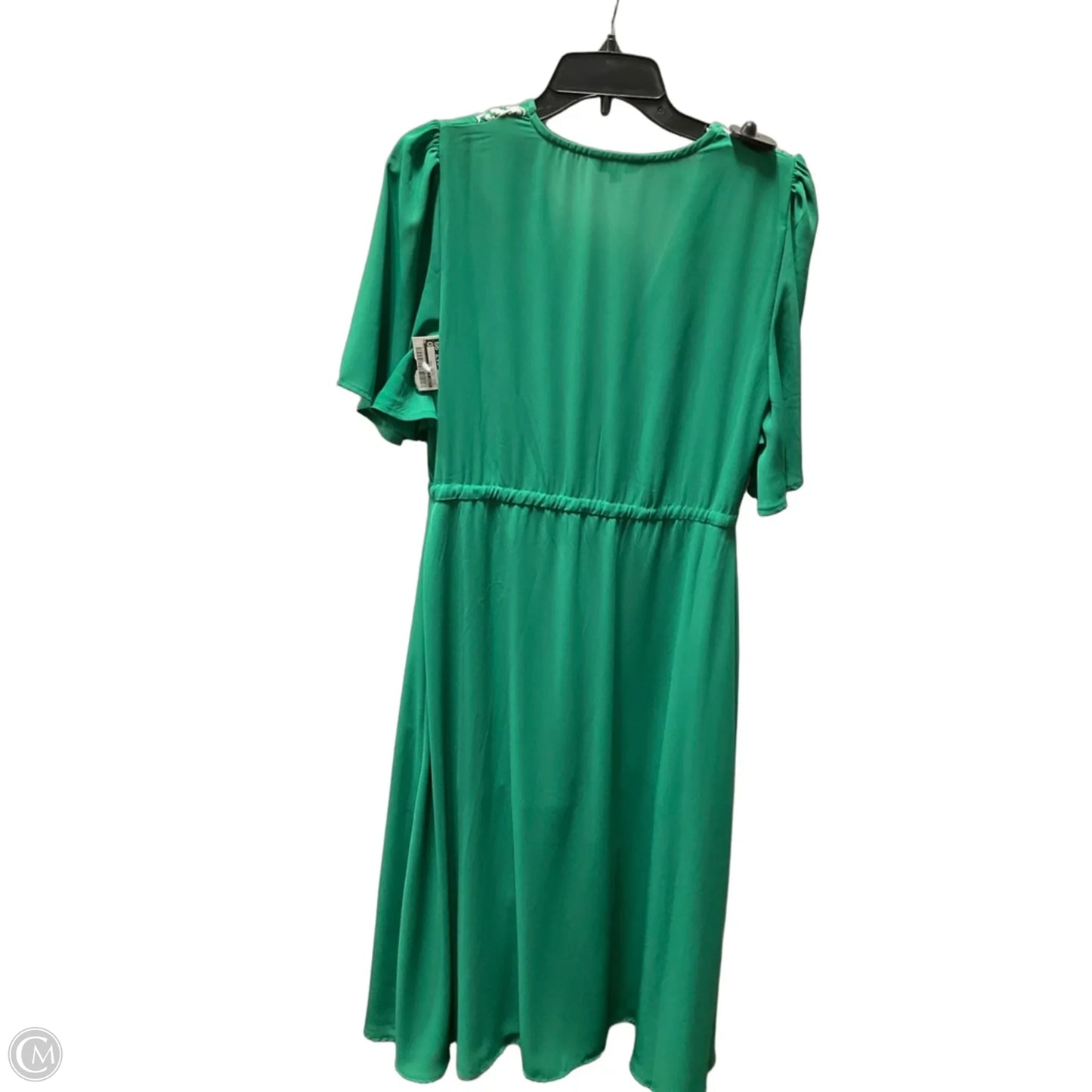 Dress Casual Midi By Strut & Bolt In Green & White, Size: S