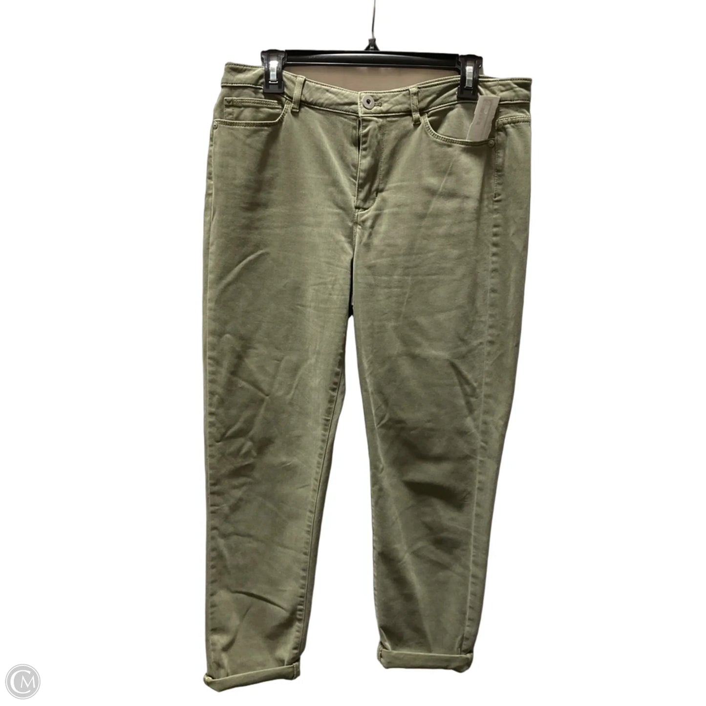 Jeans Boyfriend By J. Jill In Green, Size: 12