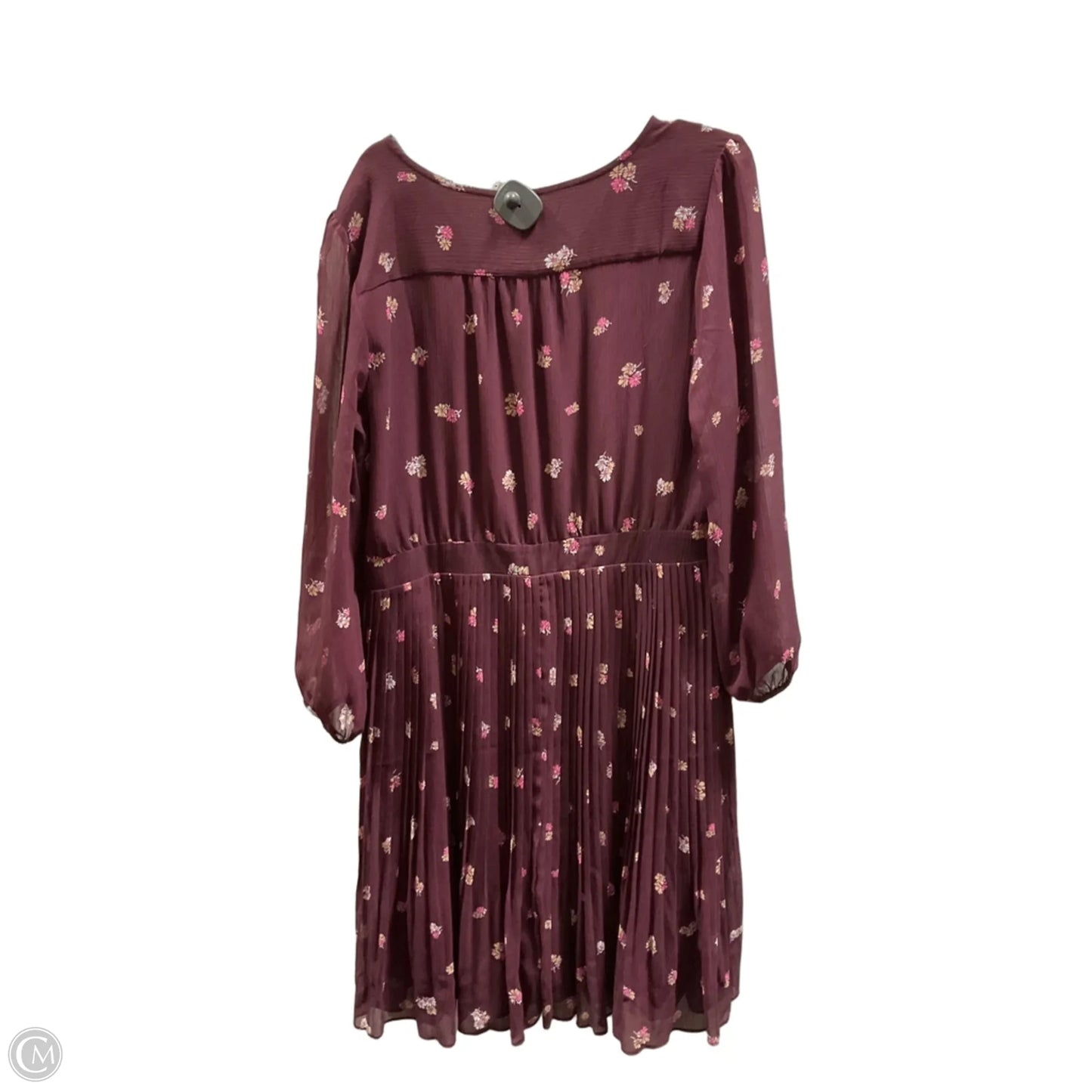 Dress Casual Midi By Ann Taylor In Purple, Size: Xl