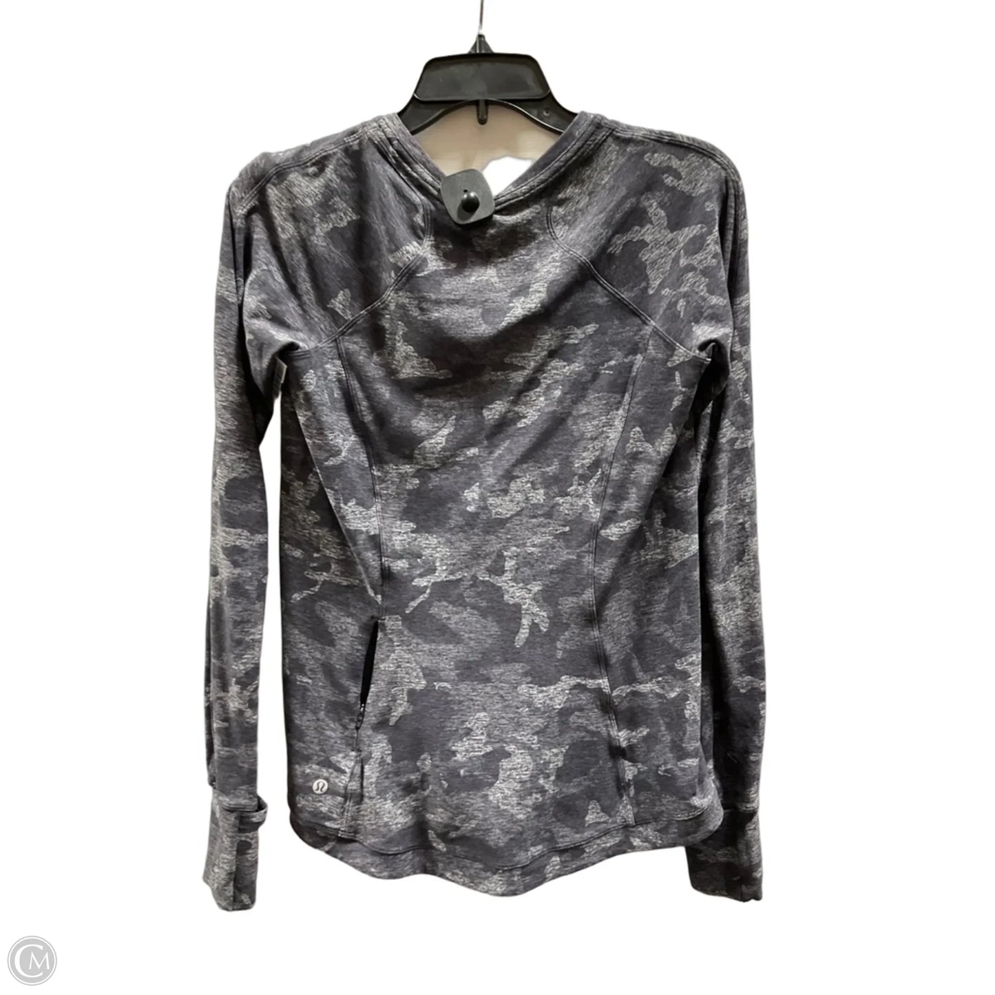 Athletic Top Long Sleeve Crewneck By Lululemon In Grey, Size: 10
