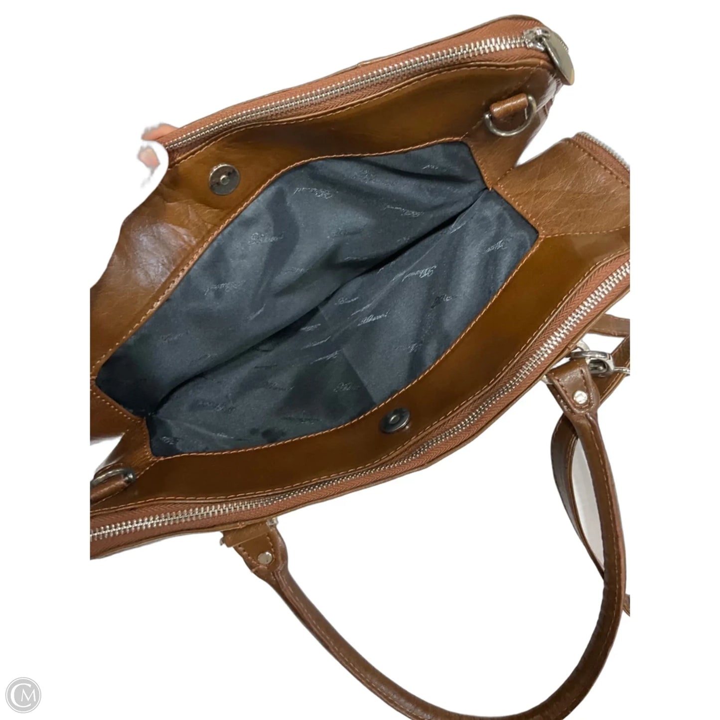 Handbag Leather By Cmf, Size: Large