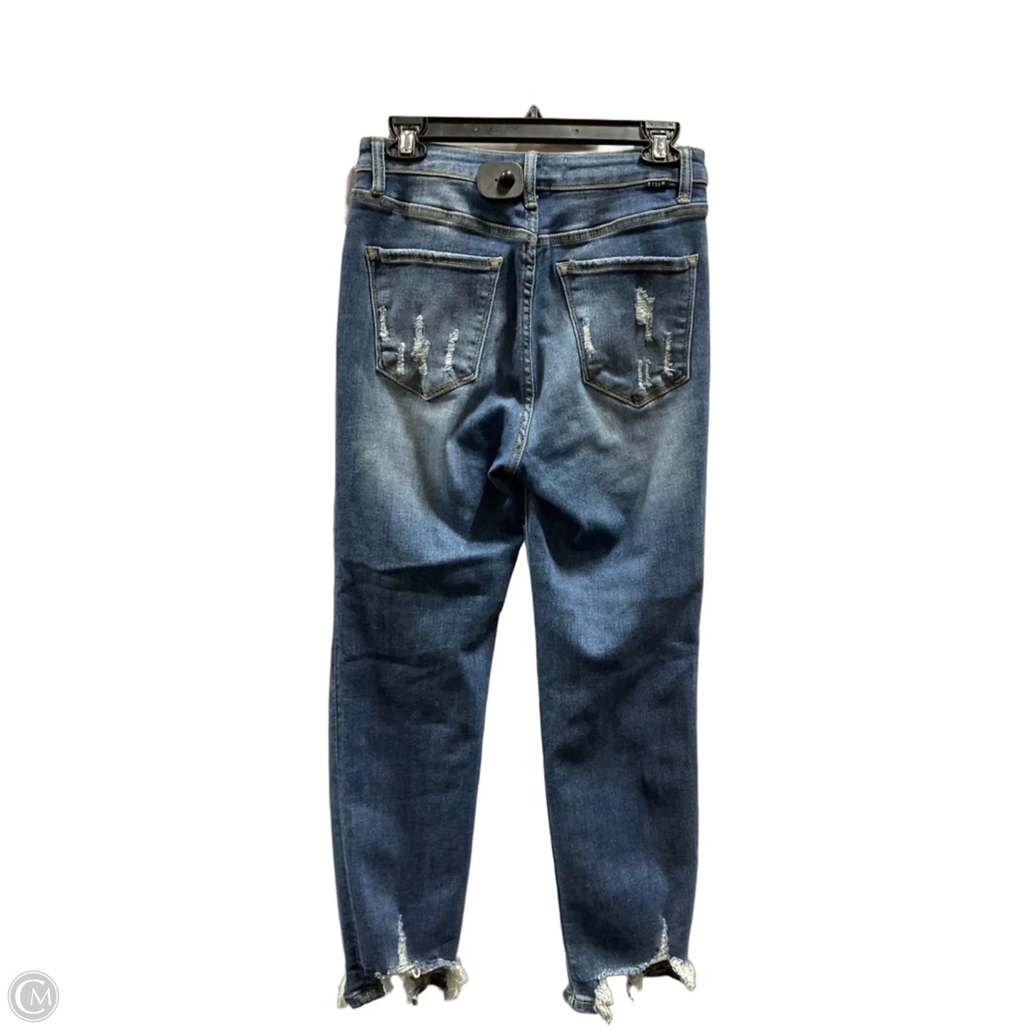 Jeans Straight By Risen In Blue, Size: 4