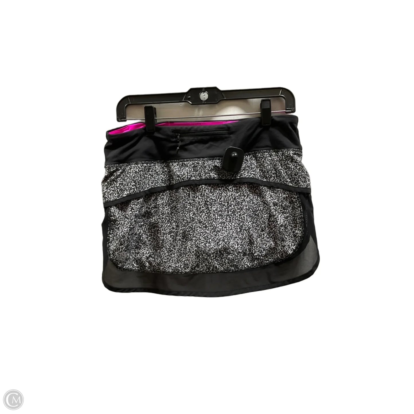 Athletic Shorts By Lululemon In Black & White, Size: 8