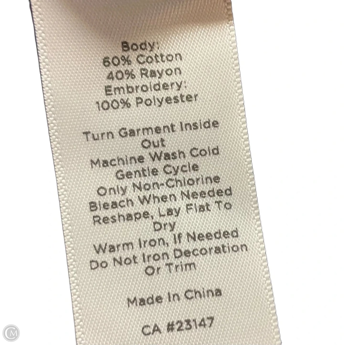 Top Long Sleeve By Talbots In Blue, Size: S