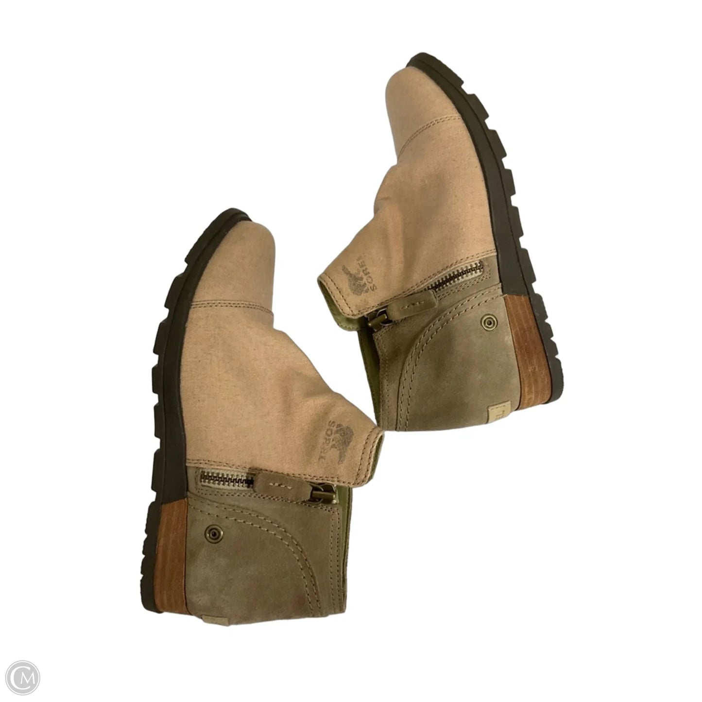 Boots Ankle Flats By Sorel In Beige, Size: 7.5