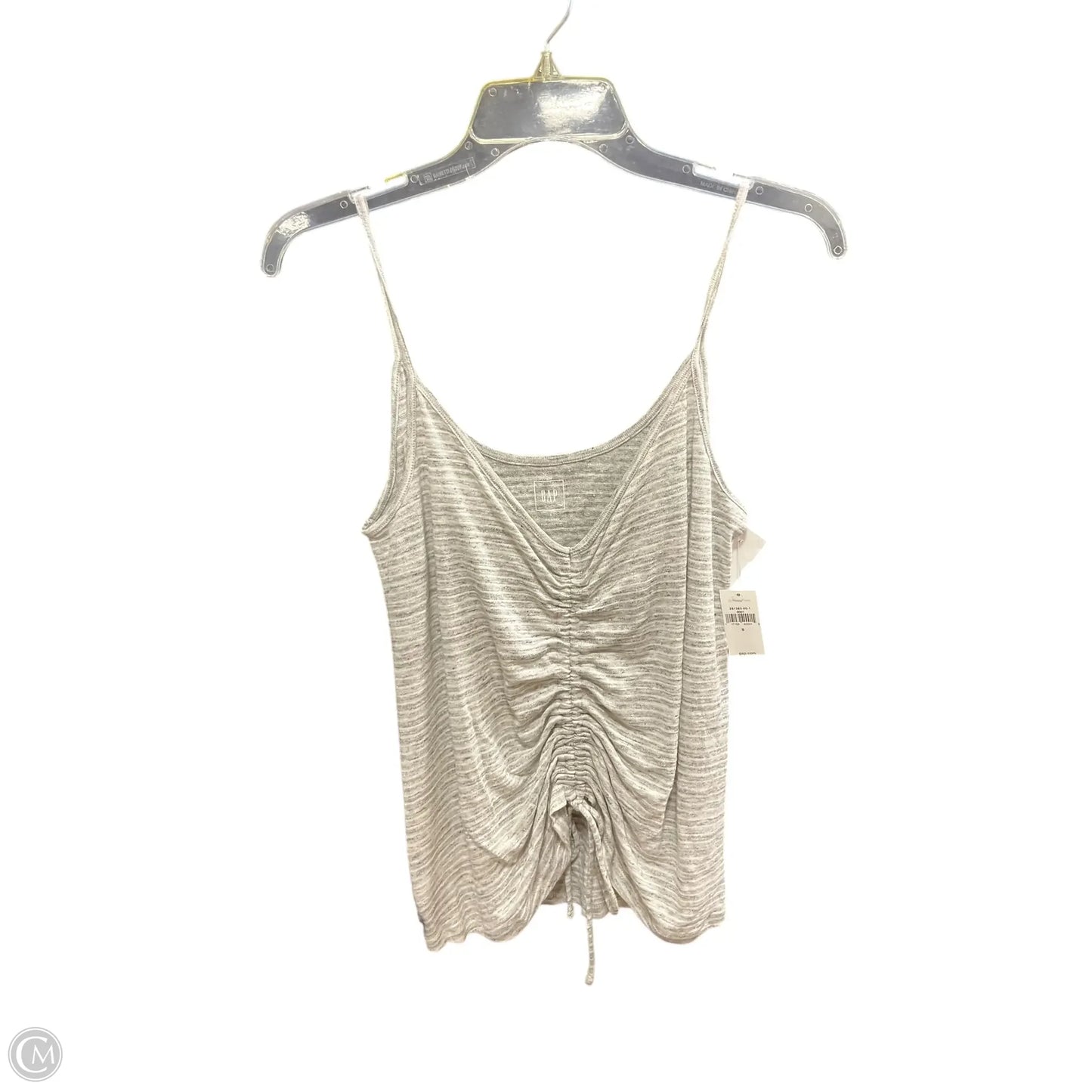 Tank Basic Cami By Gap In Grey White, Size: S