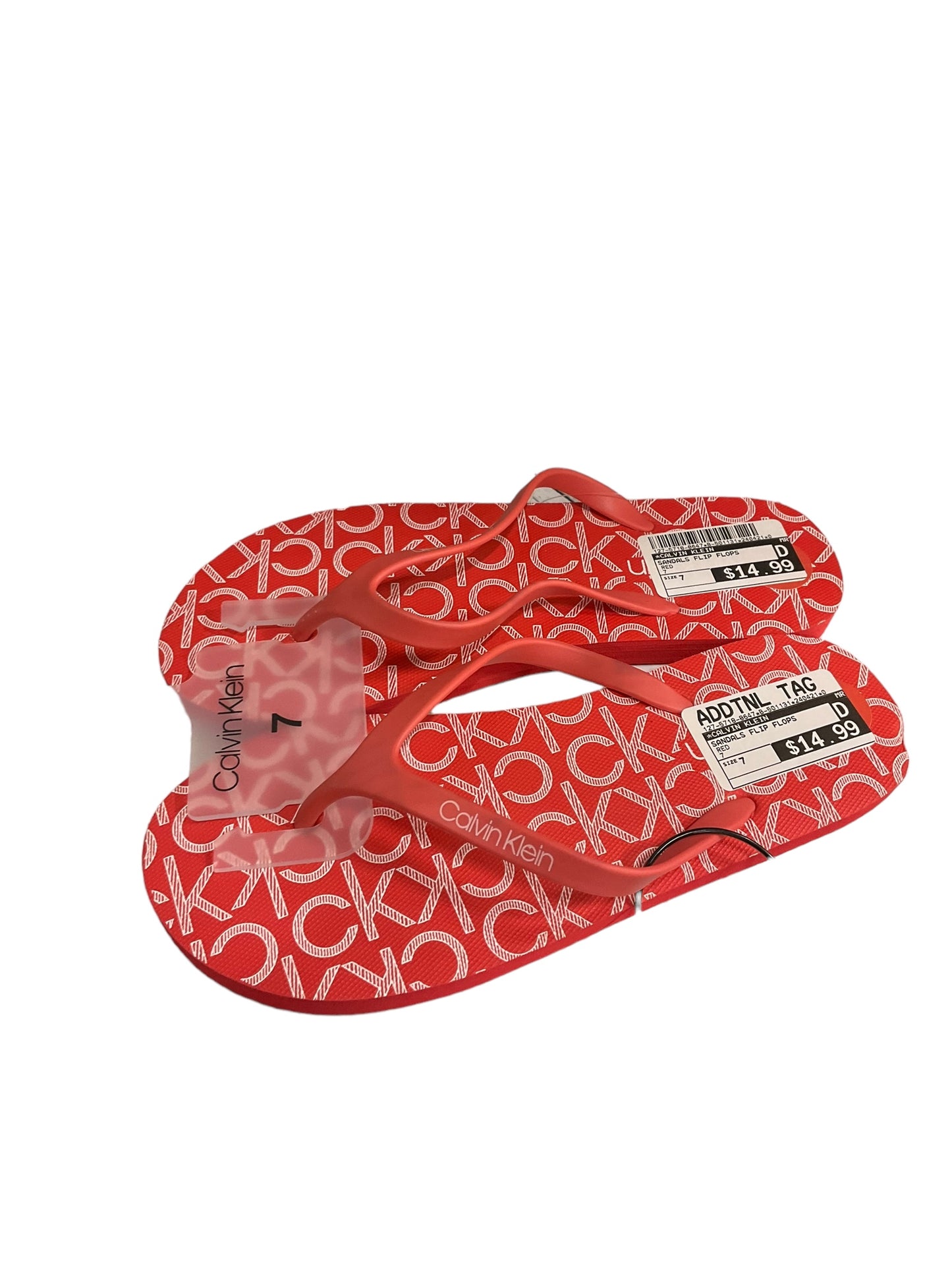 Sandals Flip Flops By Calvin Klein Size: 7