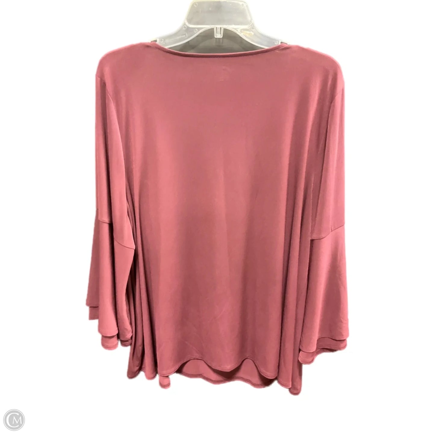 Top 3/4 Sleeve By Lane Bryant In Red, Size: 2x