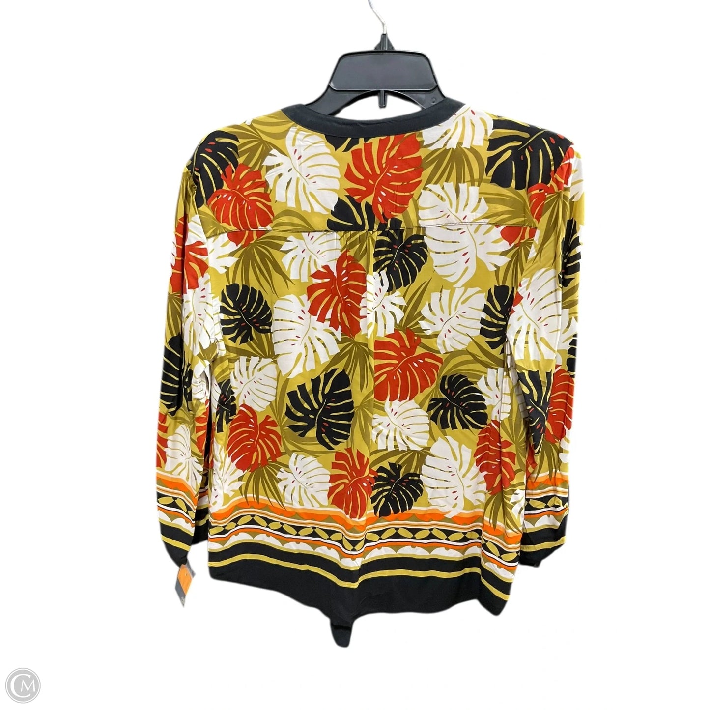 Blouse 3/4 Sleeve By Ruby Rd In Orange & Red, Size: S