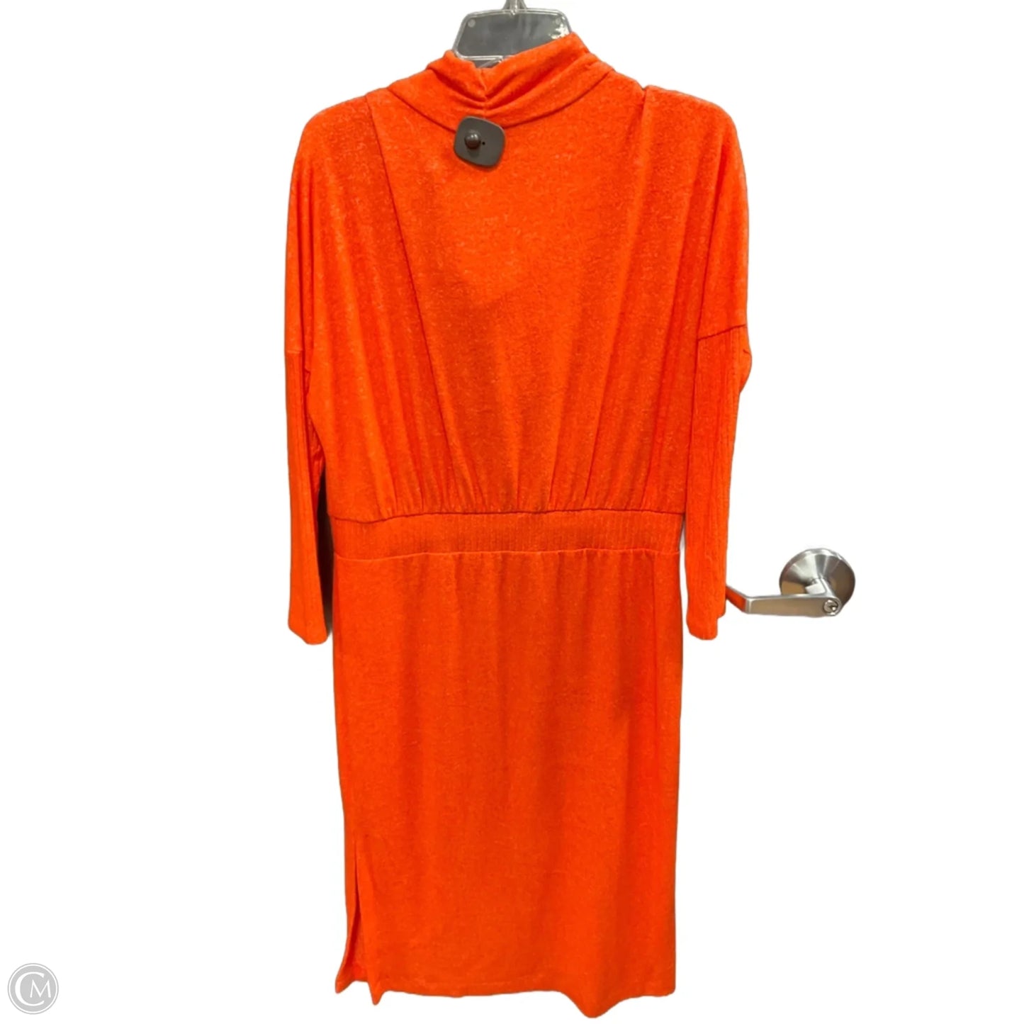 Dress Casual Midi By Anthropologie In Orange, Size: L