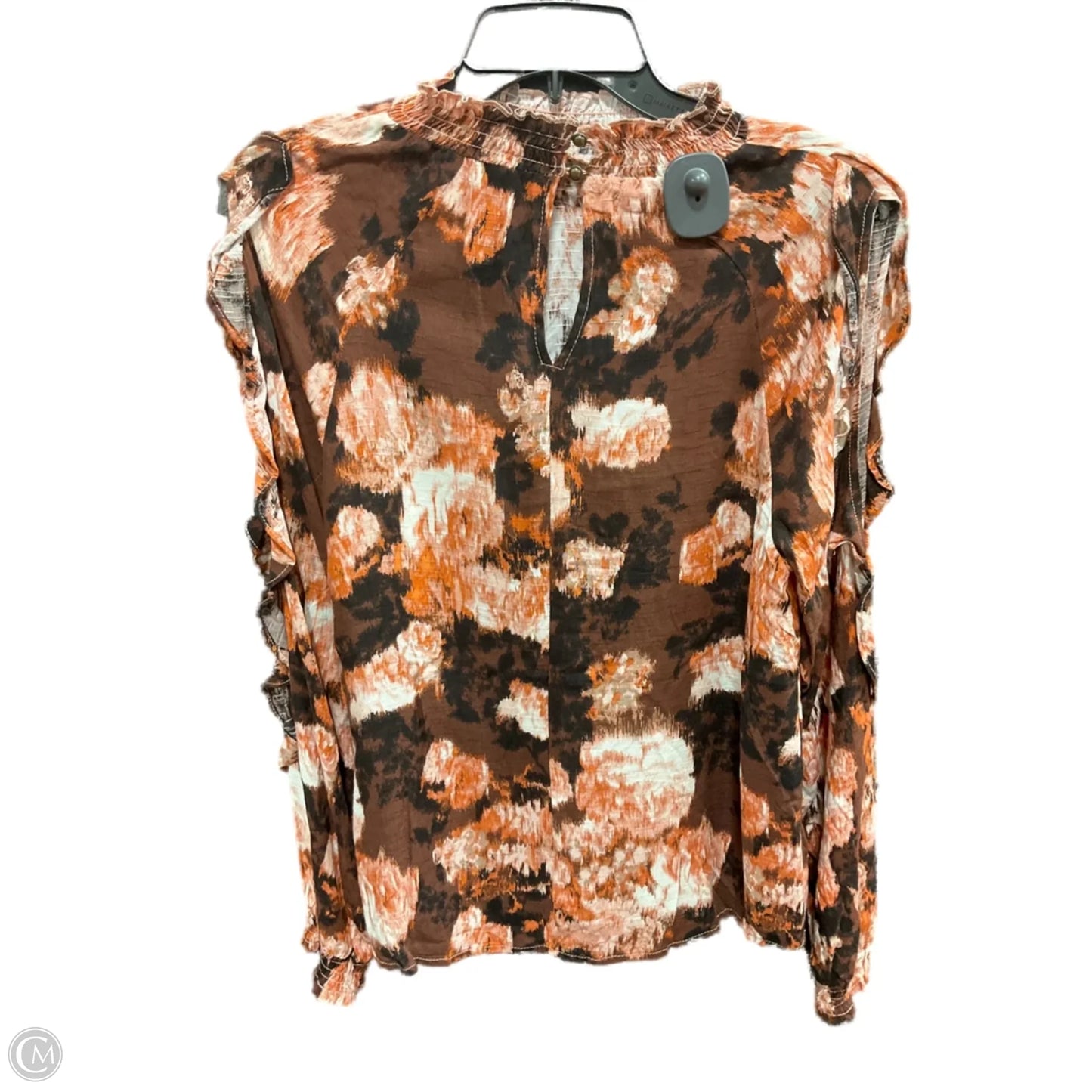Top Long Sleeve By Maurices In Orange, Size: M