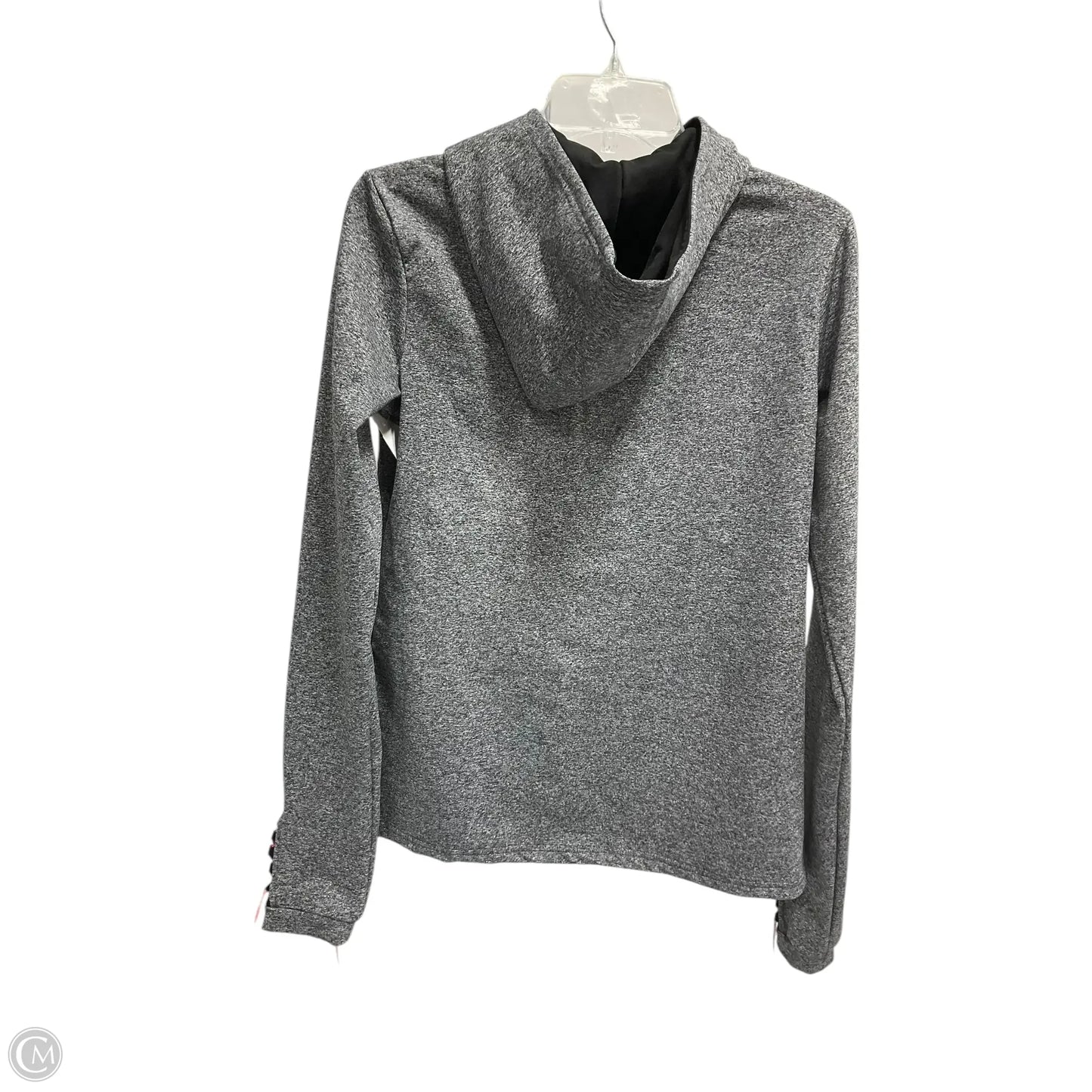Athletic Sweatshirt Hoodie By Reflex In Grey, Size: L