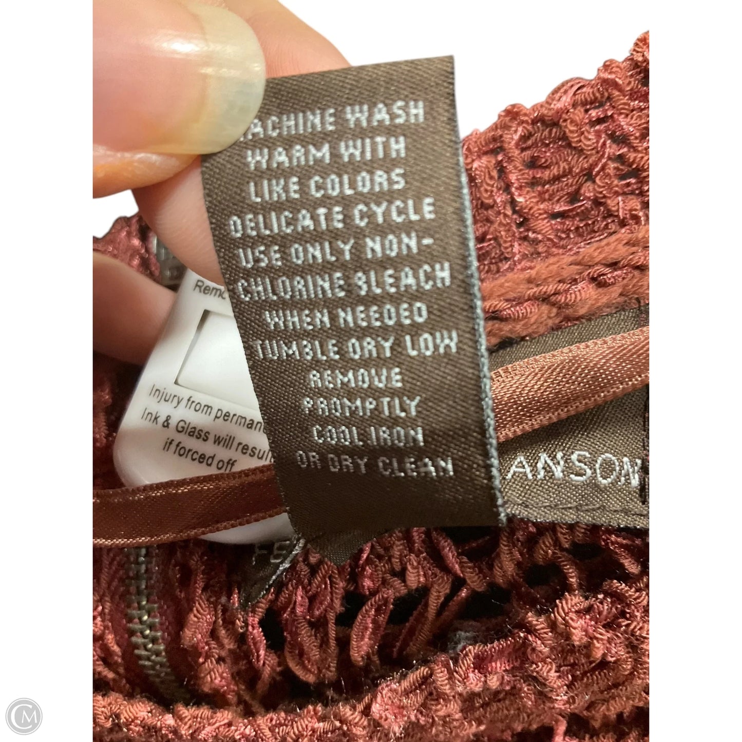 Sweater Short Sleeve By Fenn Wright Manson In Orange, Size: M