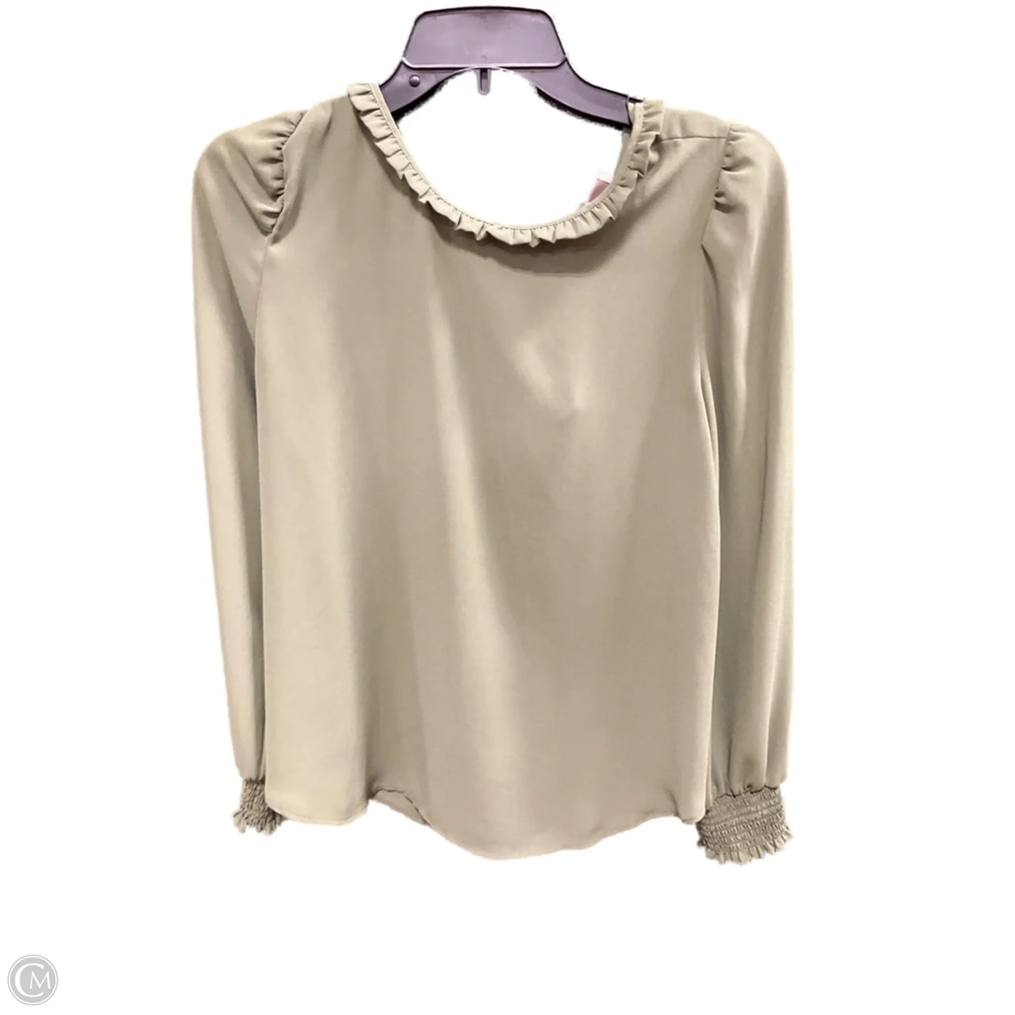 Top Long Sleeve By Loft In Green, Size: S