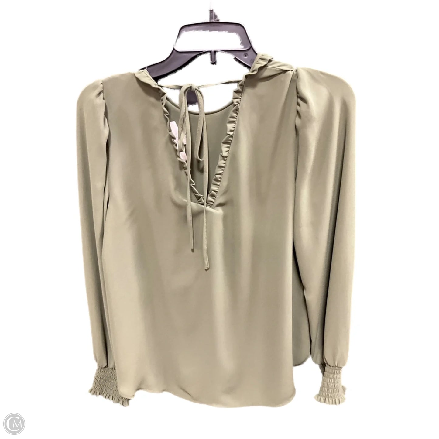 Top Long Sleeve By Loft In Green, Size: S