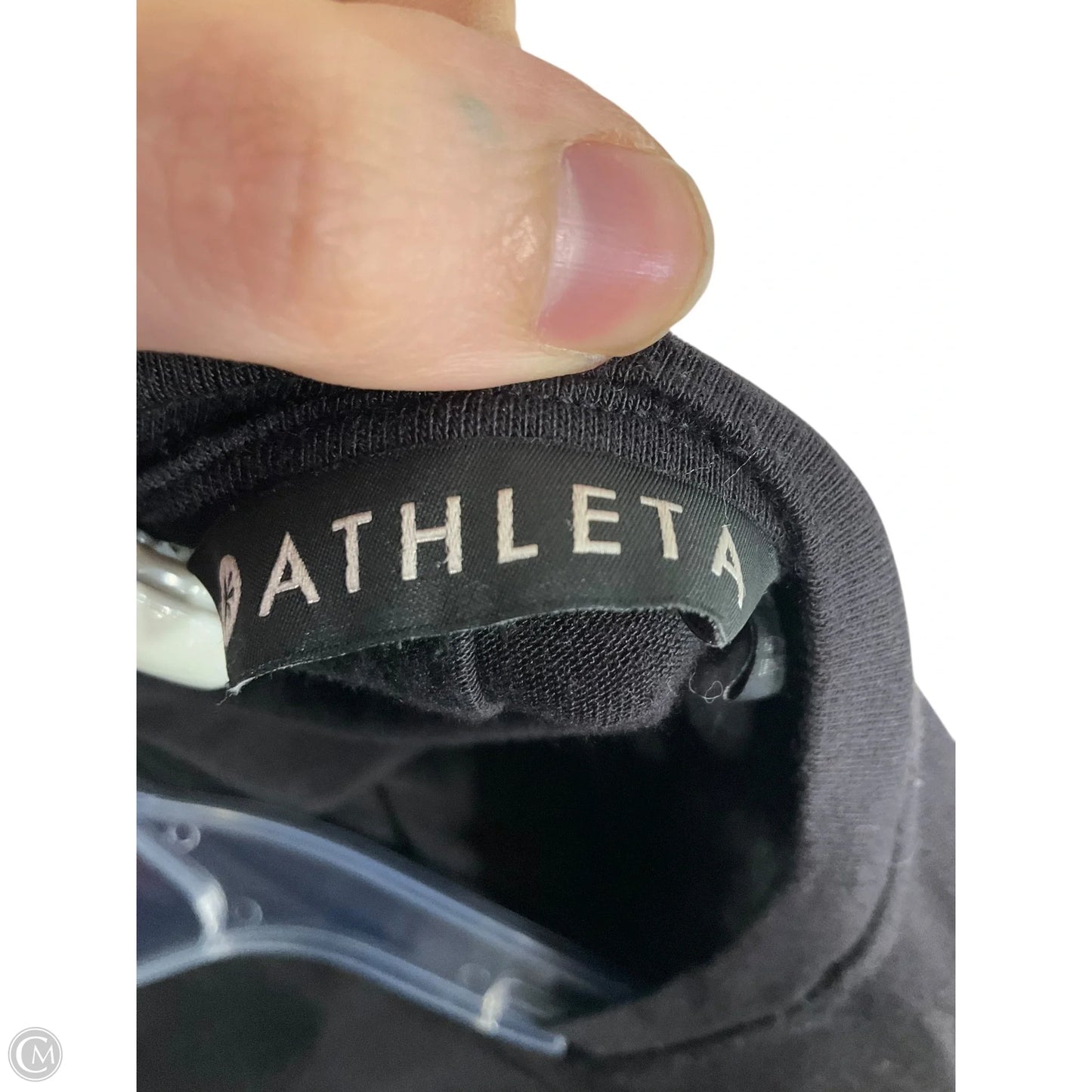 Athletic Top Long Sleeve Crewneck By Athleta In Black, Size: S