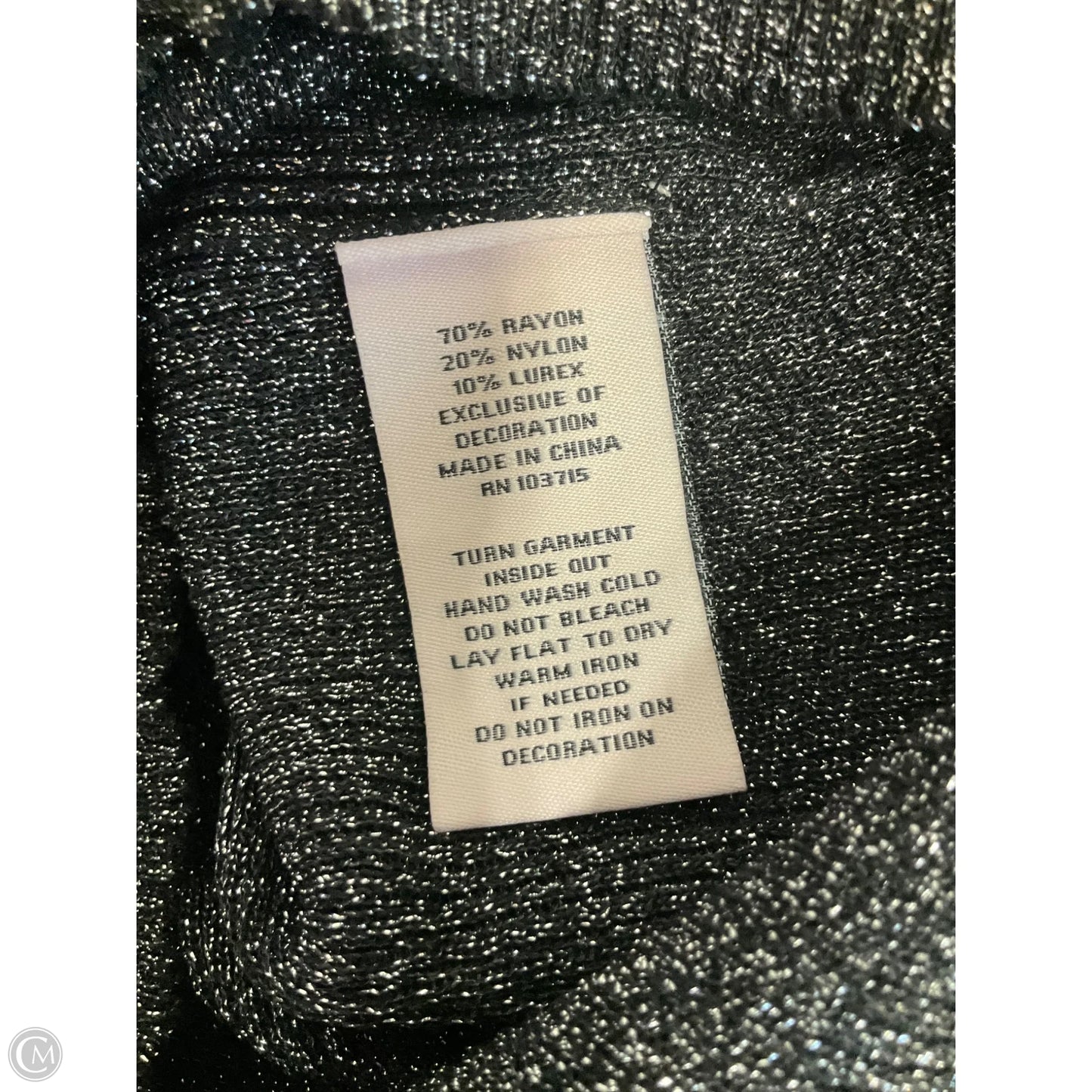 Top Short Sleeve By Nanette By Nanette Lepore In Black, Size: S