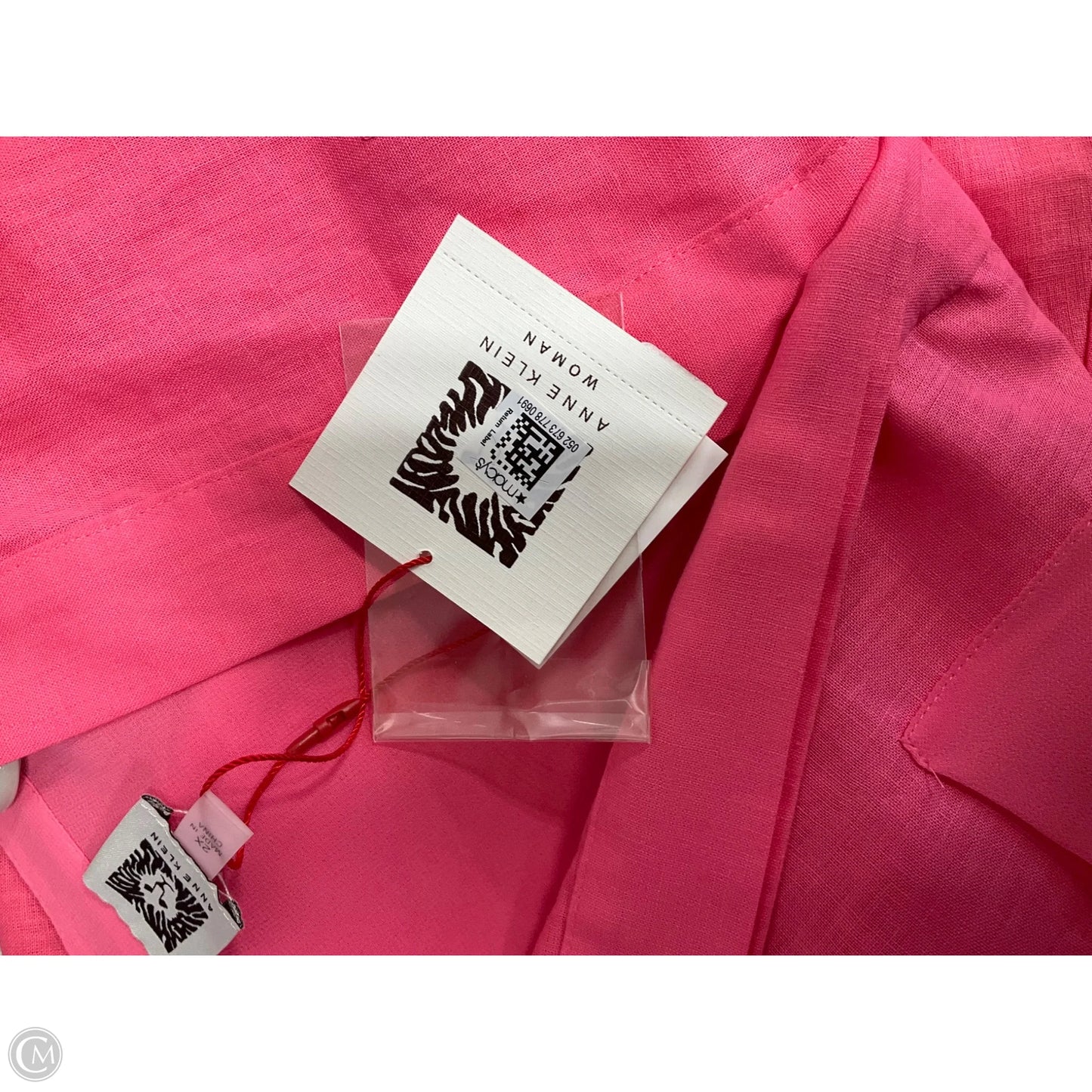 Dress Casual Short By Anne Klein In Pink, Size: 2x