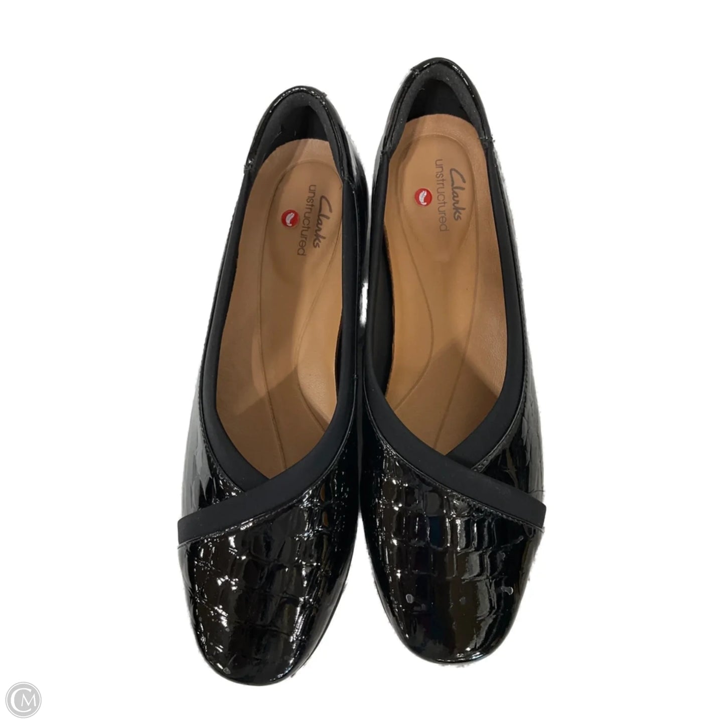 Shoes Flats By Clarks In Black, Size: 6.5