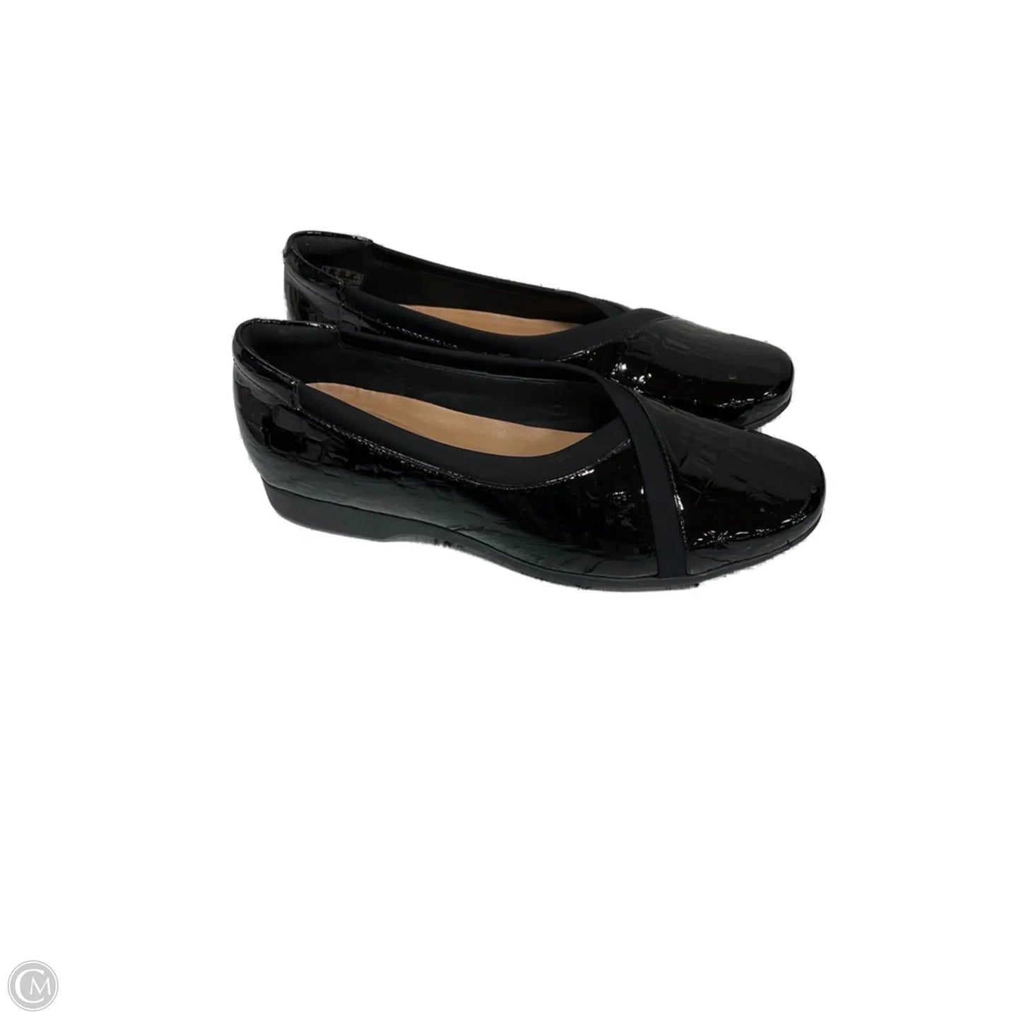 Shoes Flats By Clarks In Black, Size: 6.5