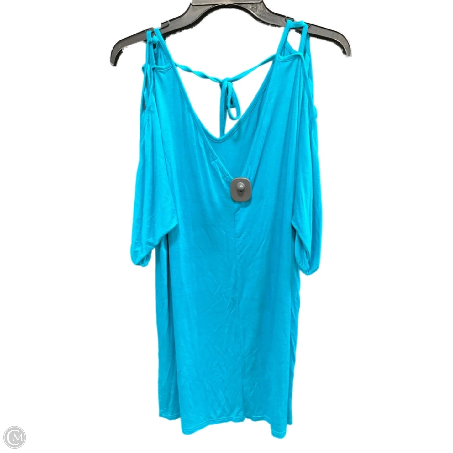 Swimwear Cover-up By Clothes Mentor In Teal, Size: M