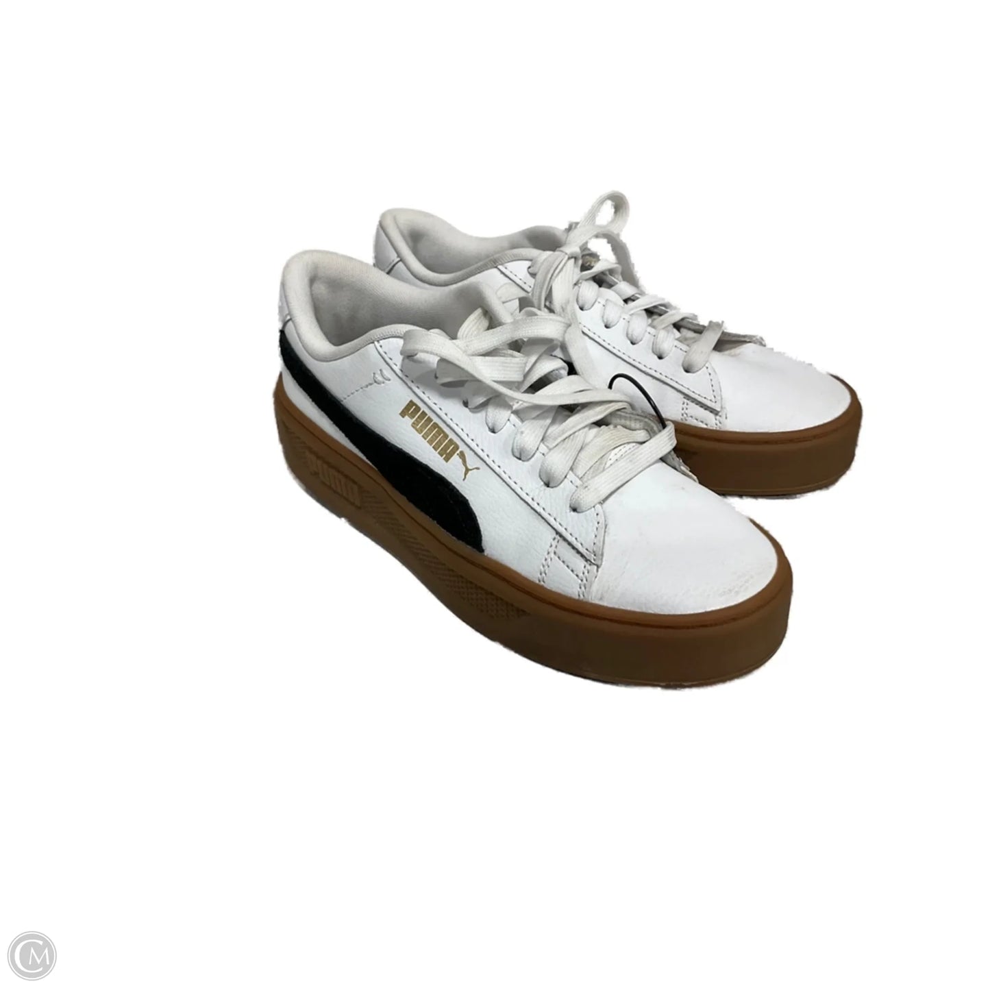 Shoes Athletic By Puma In Black & White, Size: 7
