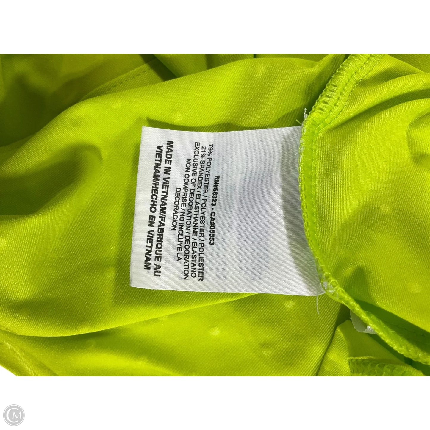 Athletic Top Long Sleeve Collar By Nike In Green, Size: S