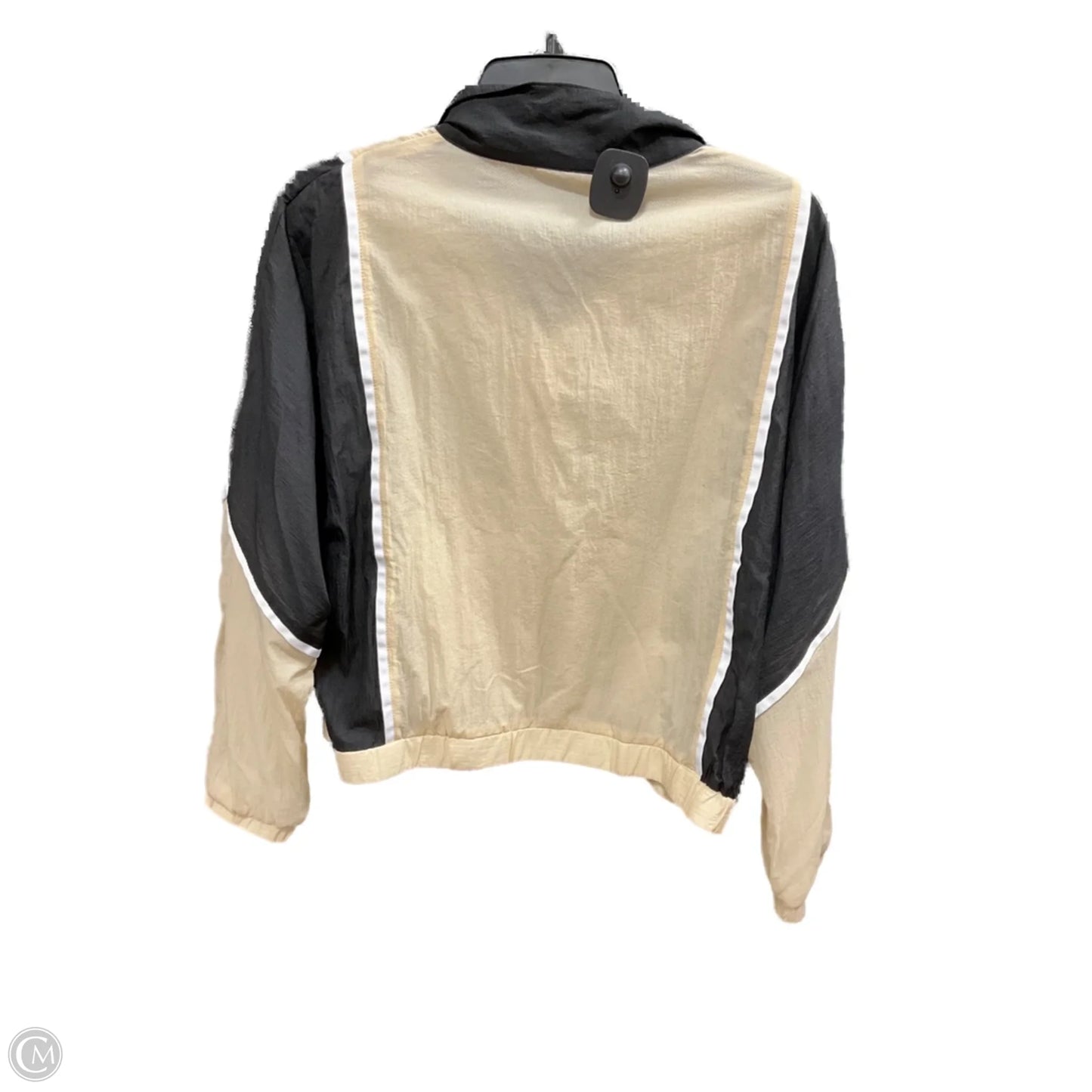 Athletic Jacket By Zyia In Black & Cream, Size: S